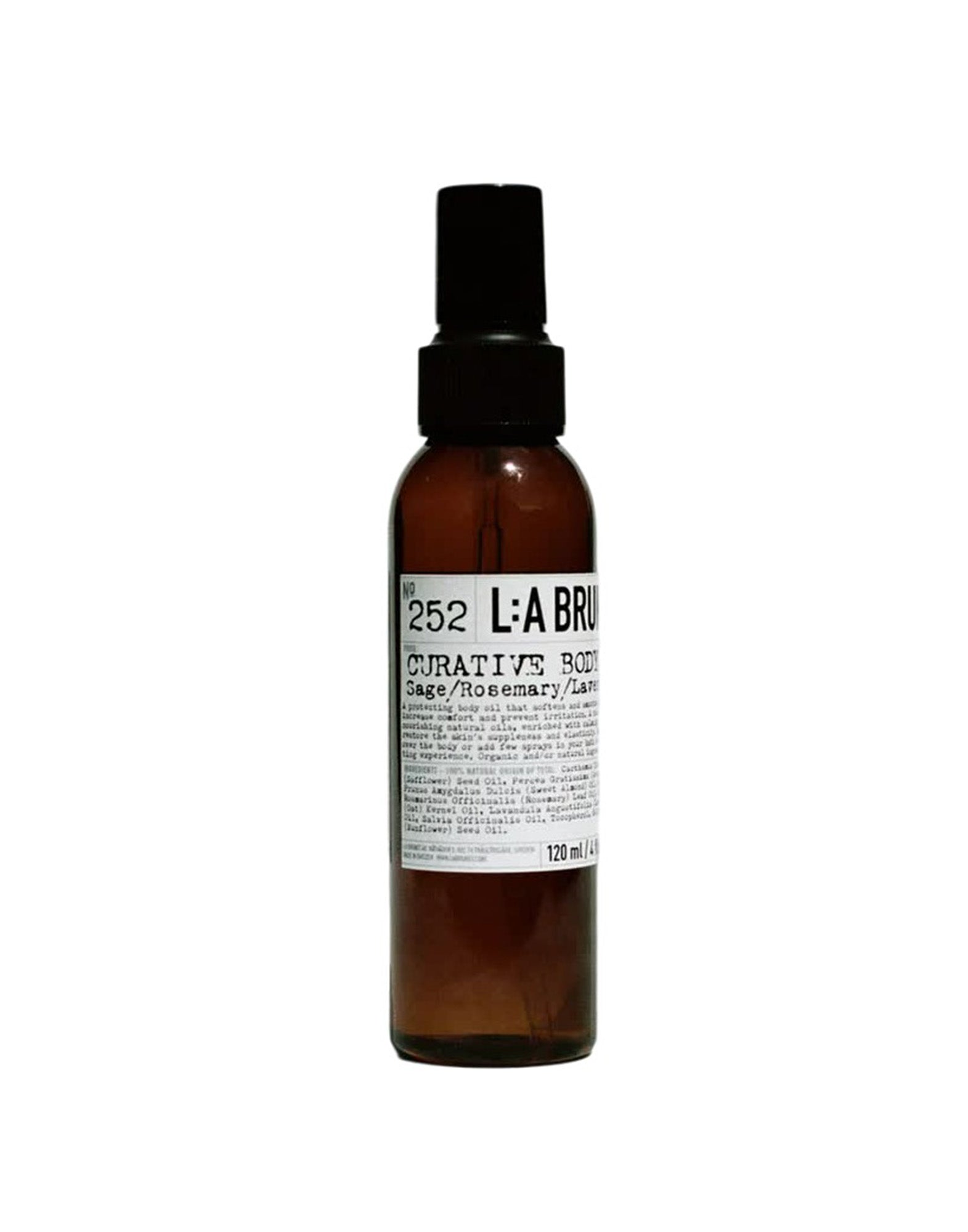 LA BRUKET 252 Olio Corpo Curativo Salvia/Rosmarino/Lavanda 120ml