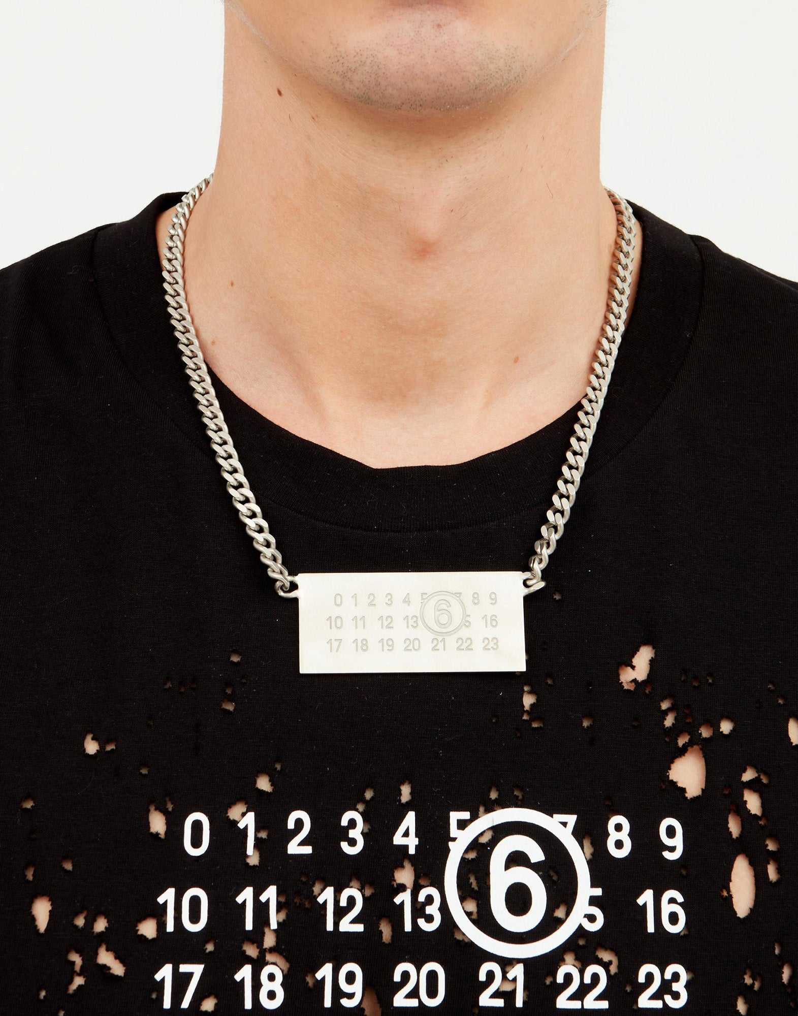 MM6 MAISON MARGIELA Collana in Palladio Burattato