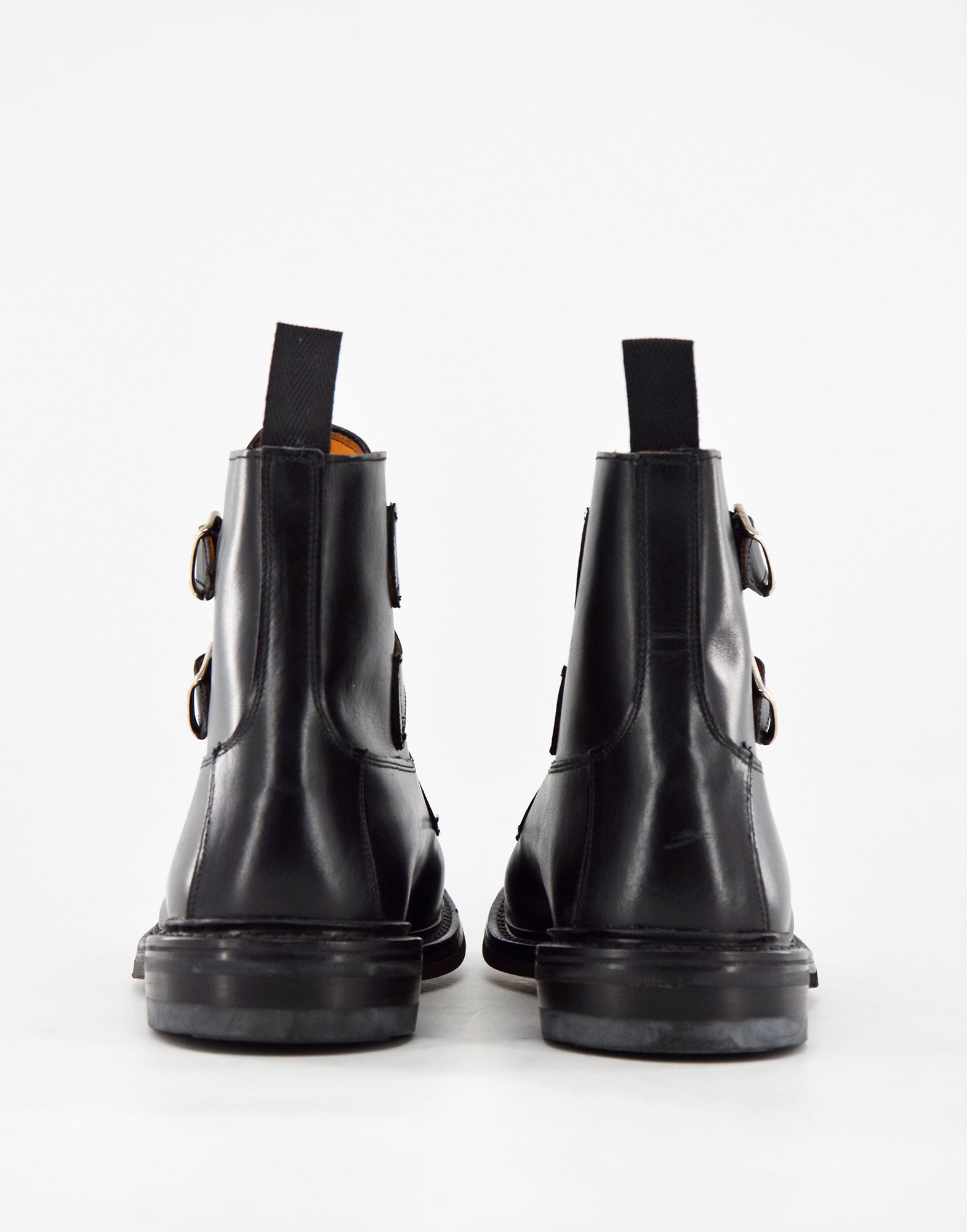 TRICKER'S Allan Toe Cap Boot con Fibbie Fondo Dainite Black