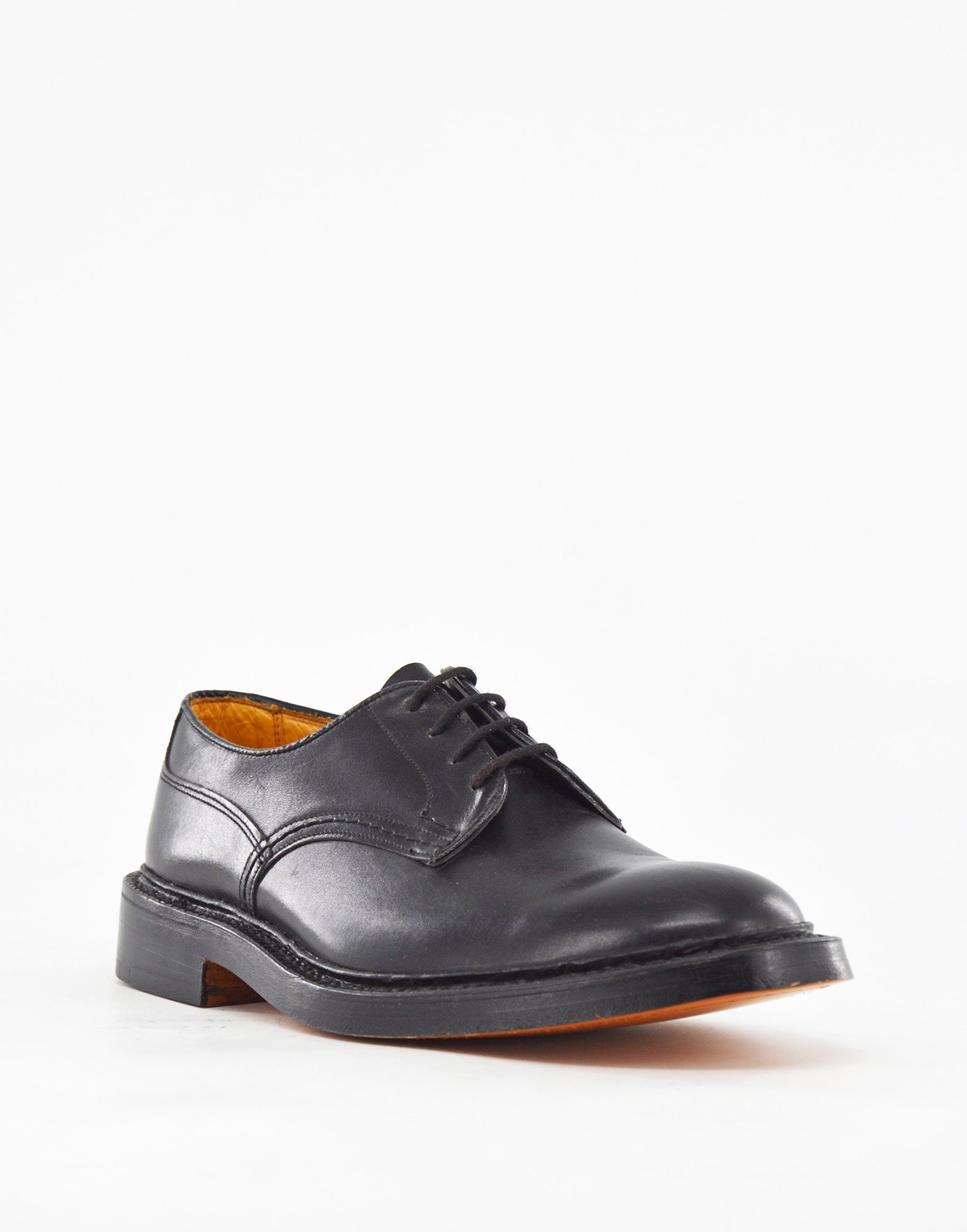TRICKER'S Derby Andrew in Pelle Fondo Cuoio Black