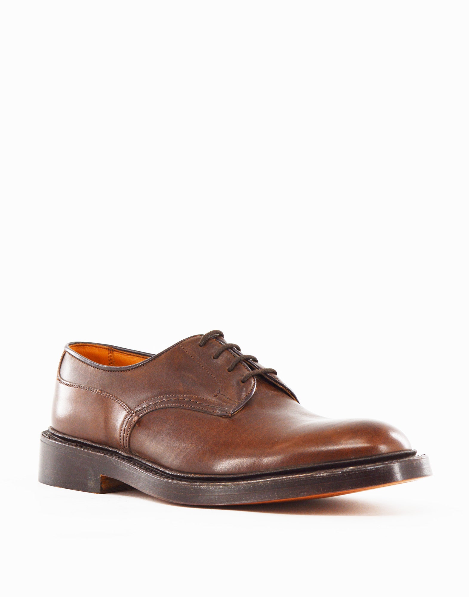 TRICKER'S Derby Andrew in Pelle Fondo Cuoio Espresso Burnished