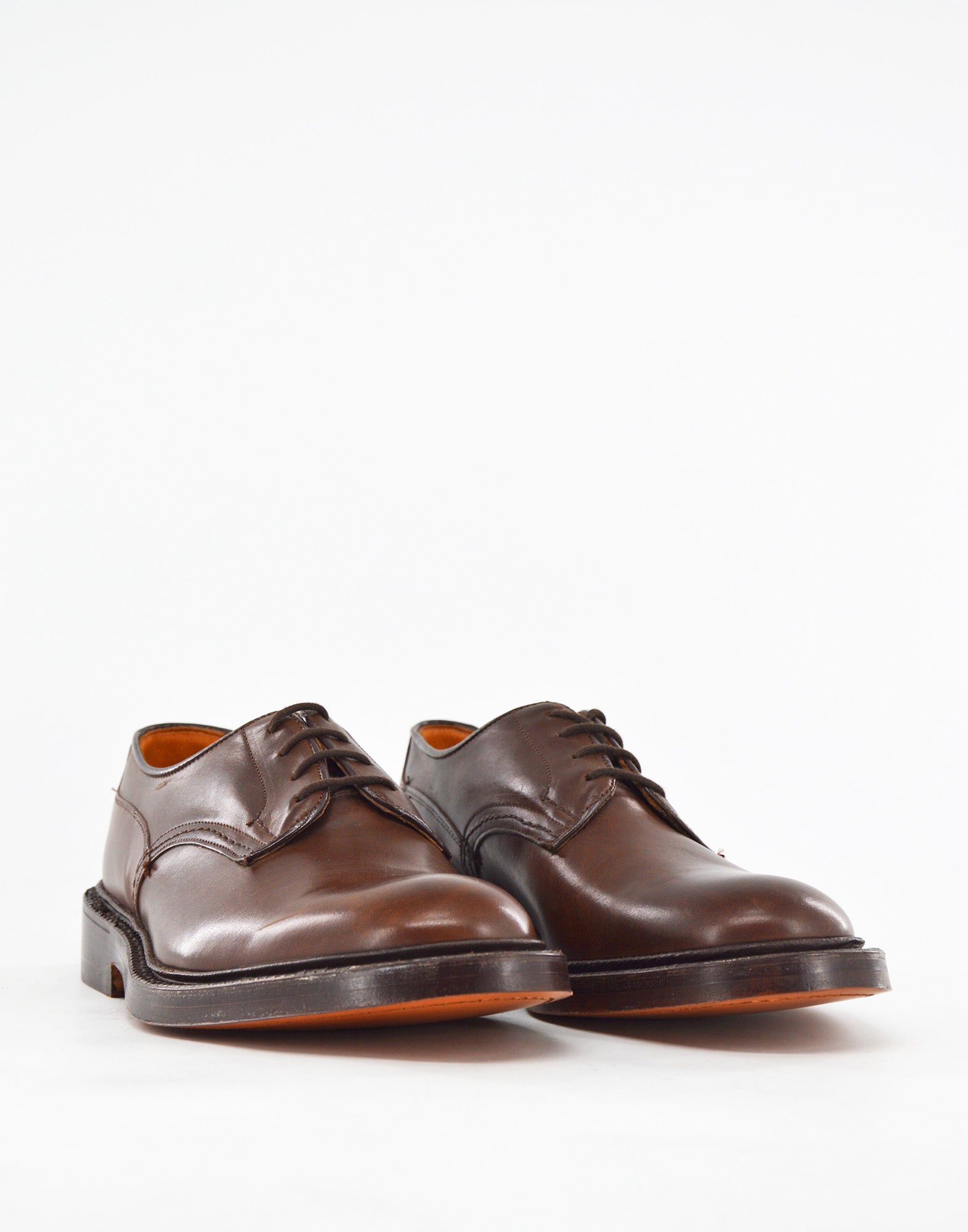 TRICKER'S Derby Andrew in Pelle Fondo Cuoio Espresso Burnished