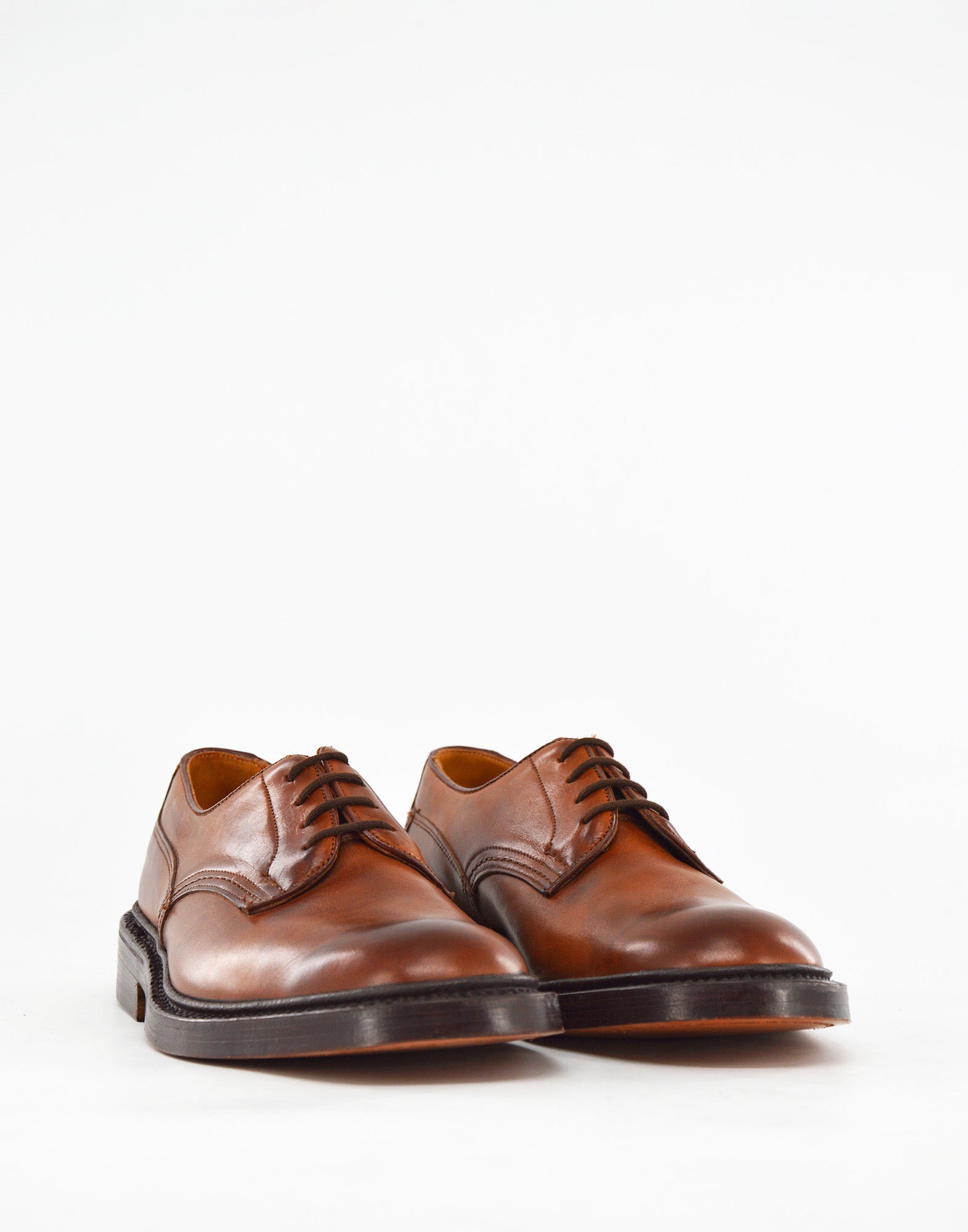 TRICKER'S Derby Andrew in Pelle Fondo Cuoio Beechnut