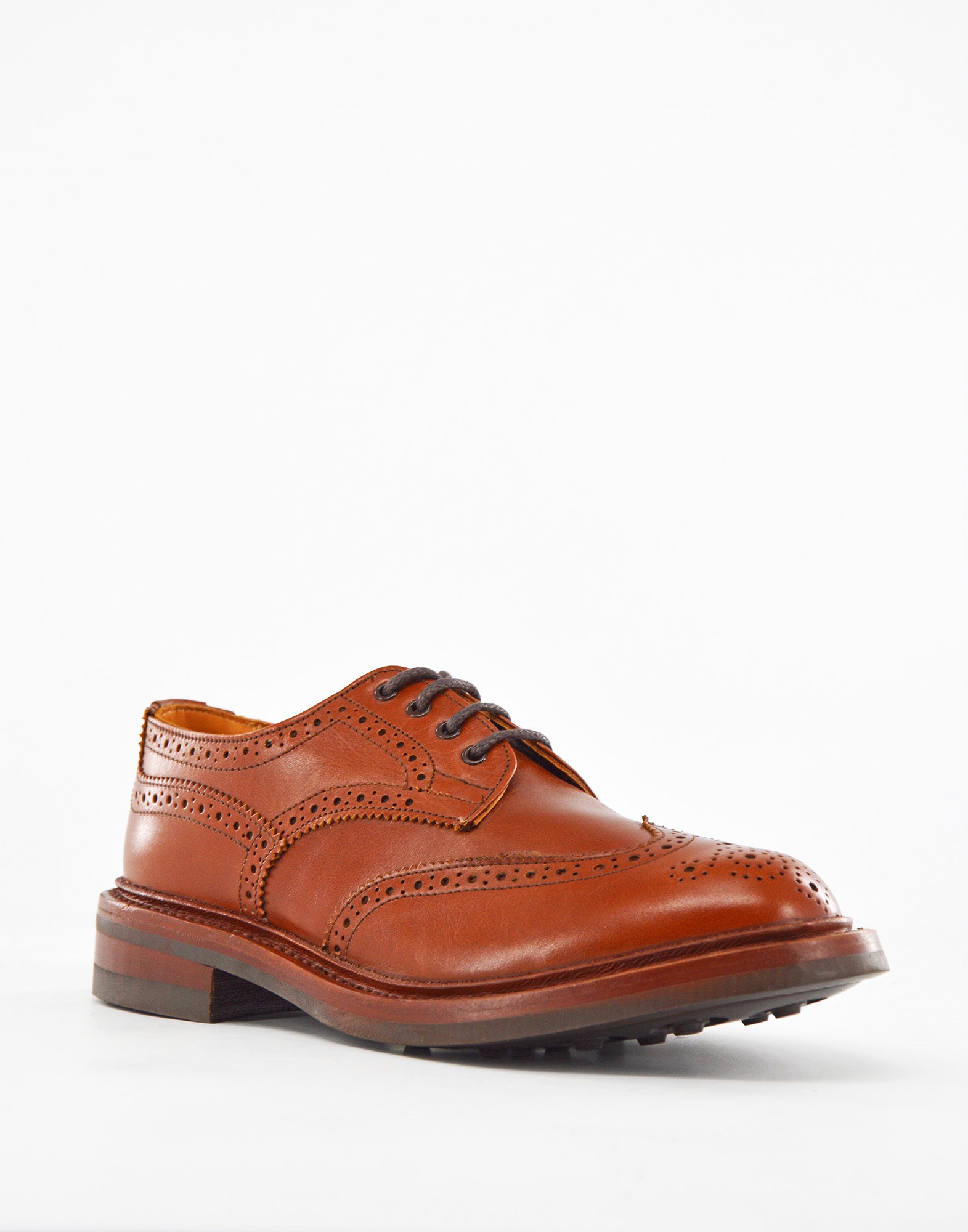 TRICKER'S Anne Brogue Country Shoe Fondo Dainite Marron Antique