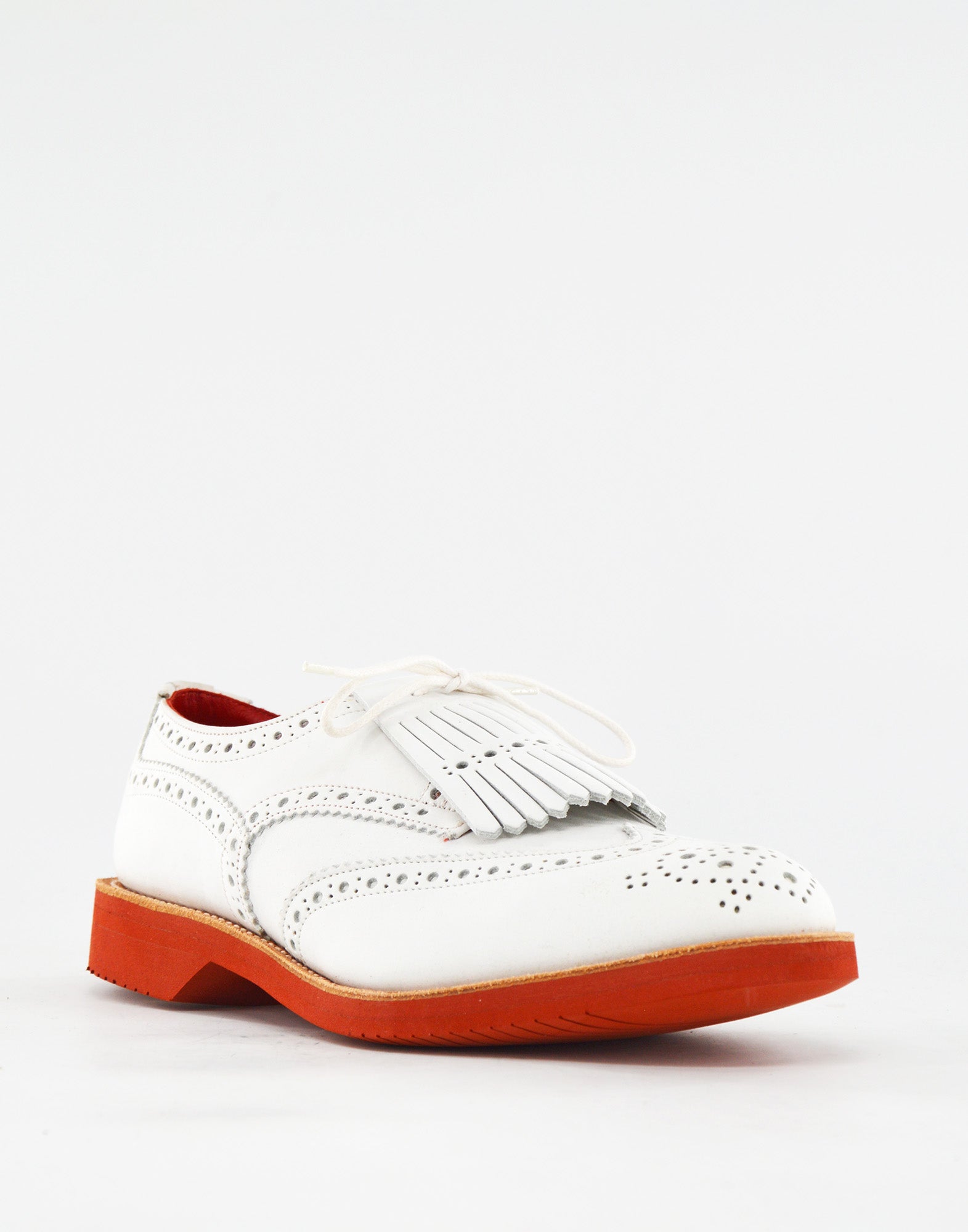 TRICKER'S Bourton Country Shoe con Frangia Fondo Vibram Off White