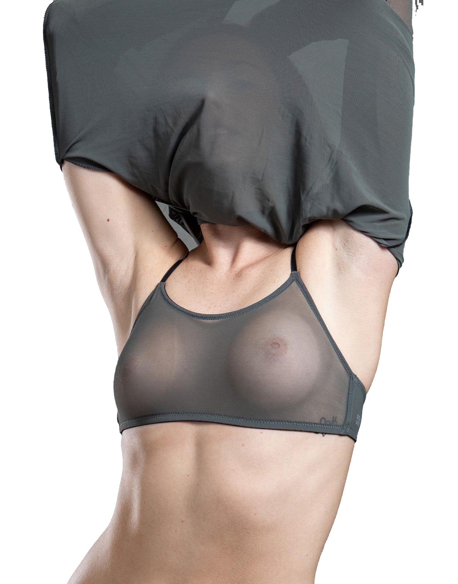 DOUUOD Reggiseno a Fascia in Tulle