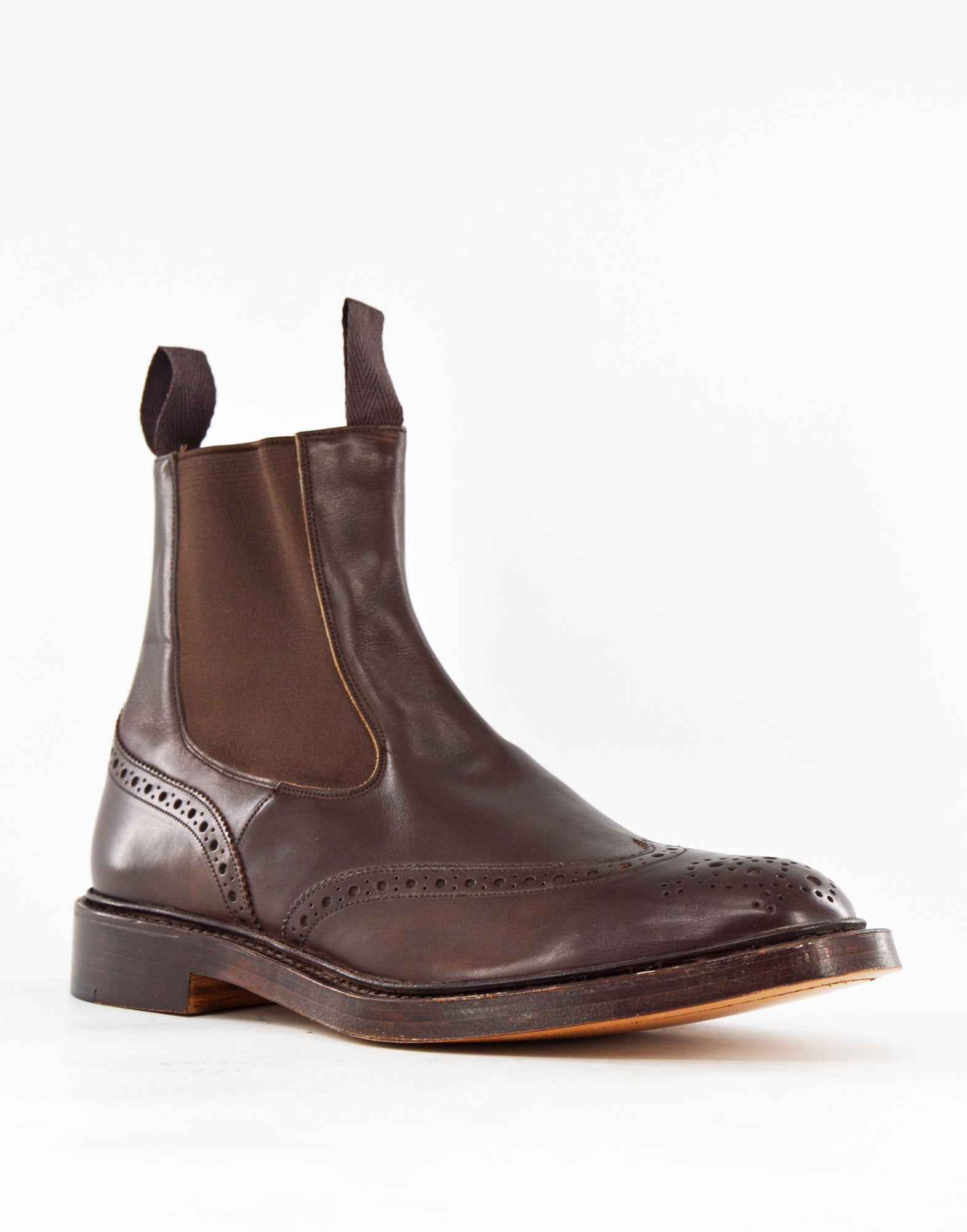 TRICKER'S Henry Country Dealer Boot Fondo Cuoio in Pelle Coffe Burnished