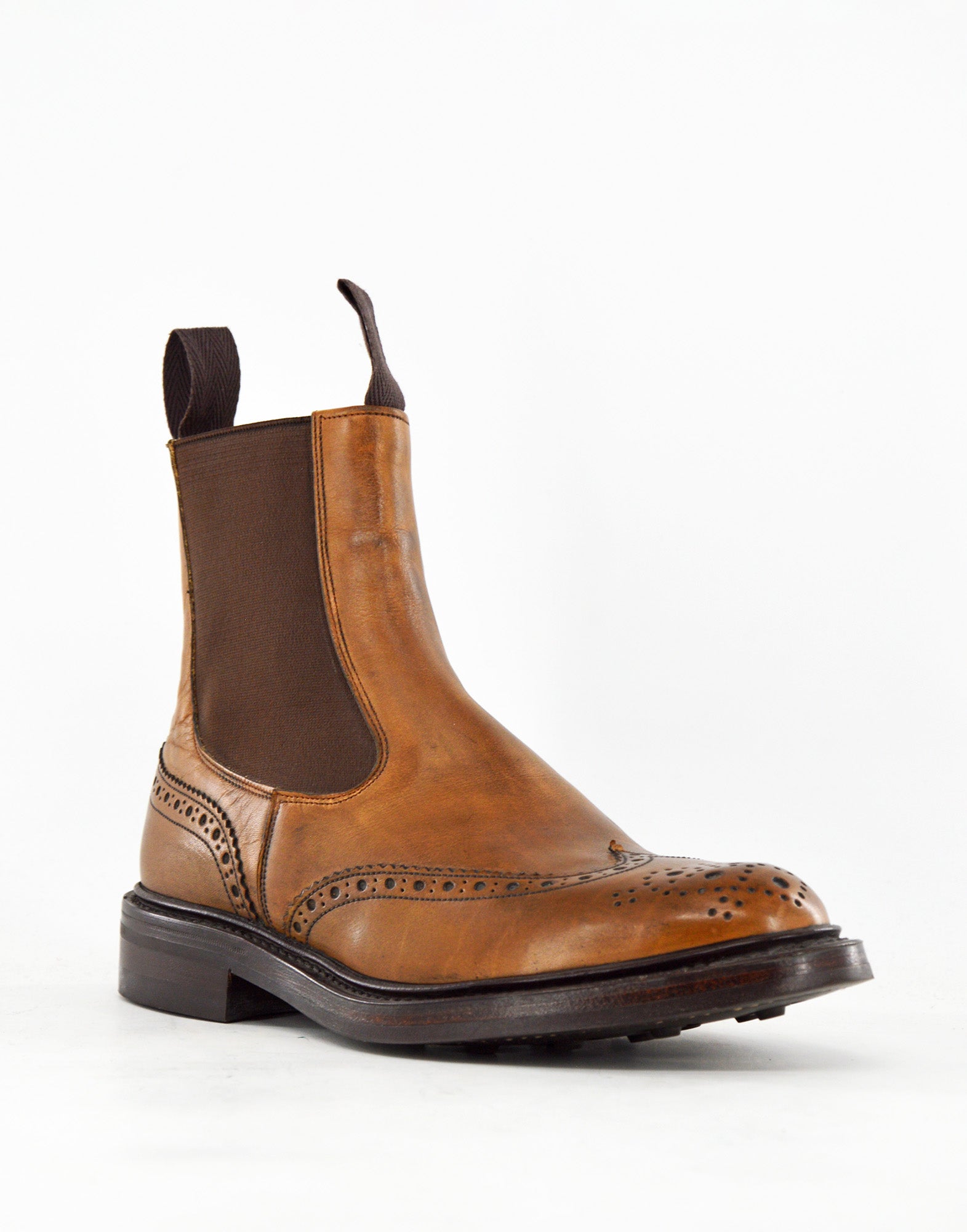 TRICKER'S Henry Country Dealer Boot Fondo Dainite in Pelle Coffe Burnished