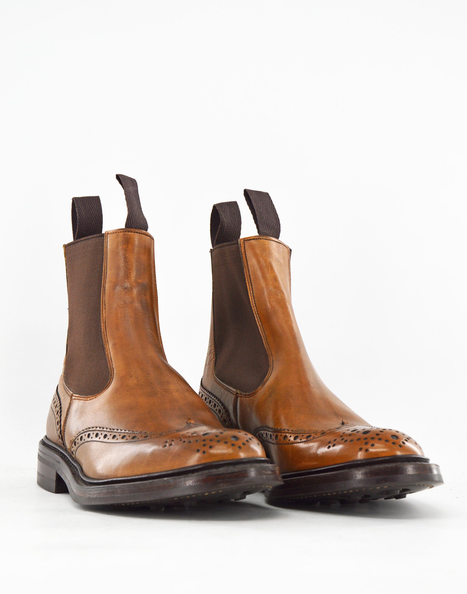 TRICKER'S Henry Country Dealer Boot Fondo Dainite in Pelle Coffe Burnished