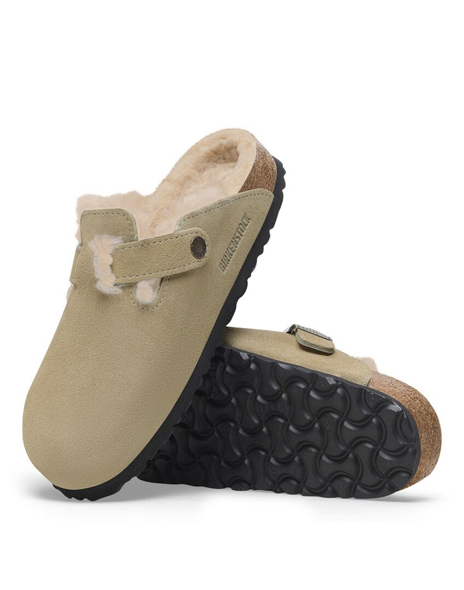 BIRKENSTOCK Boston Shearling Taupe