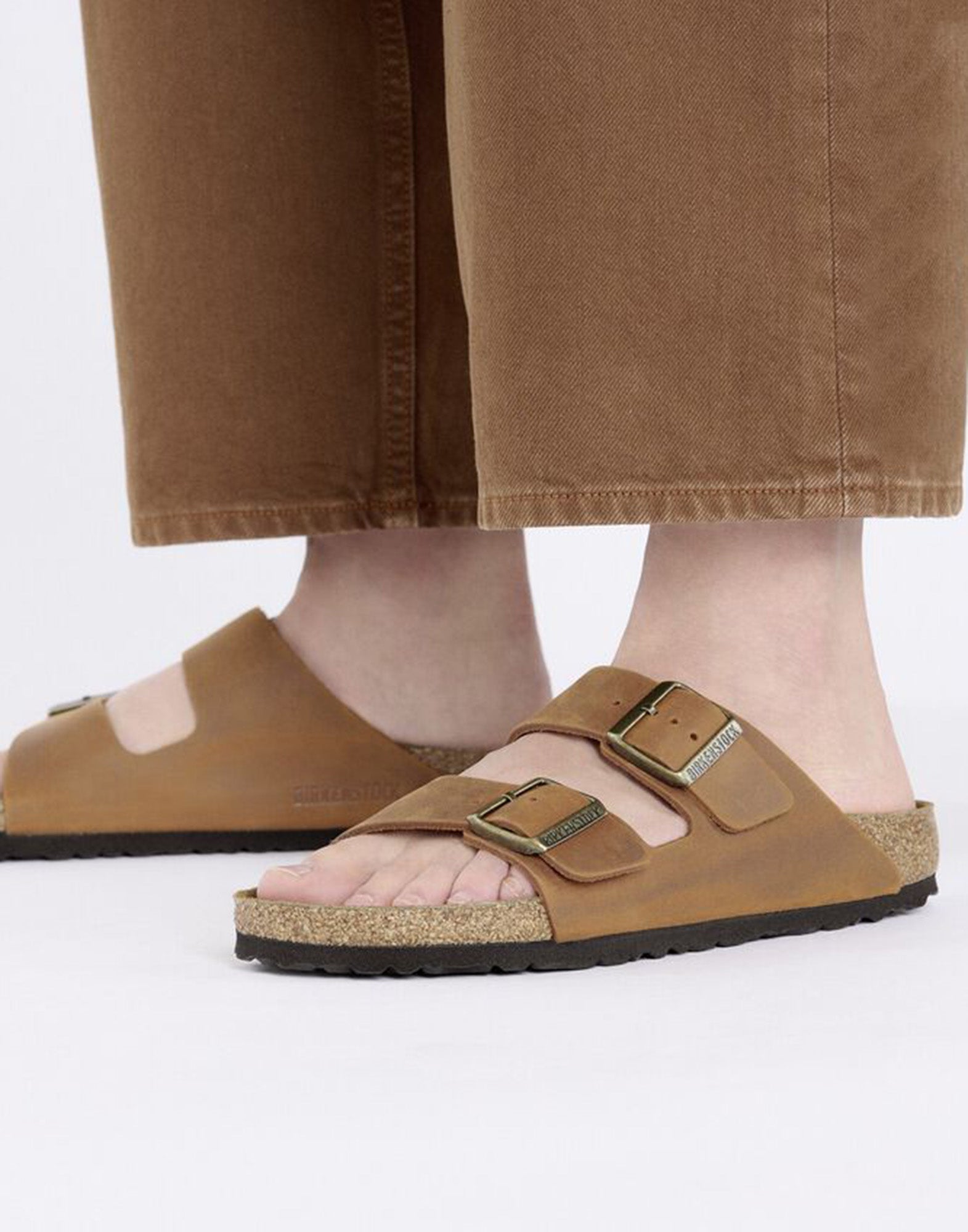 BIRKENSTOCK Sandali Arizona in Pelle Oliata Cognac
