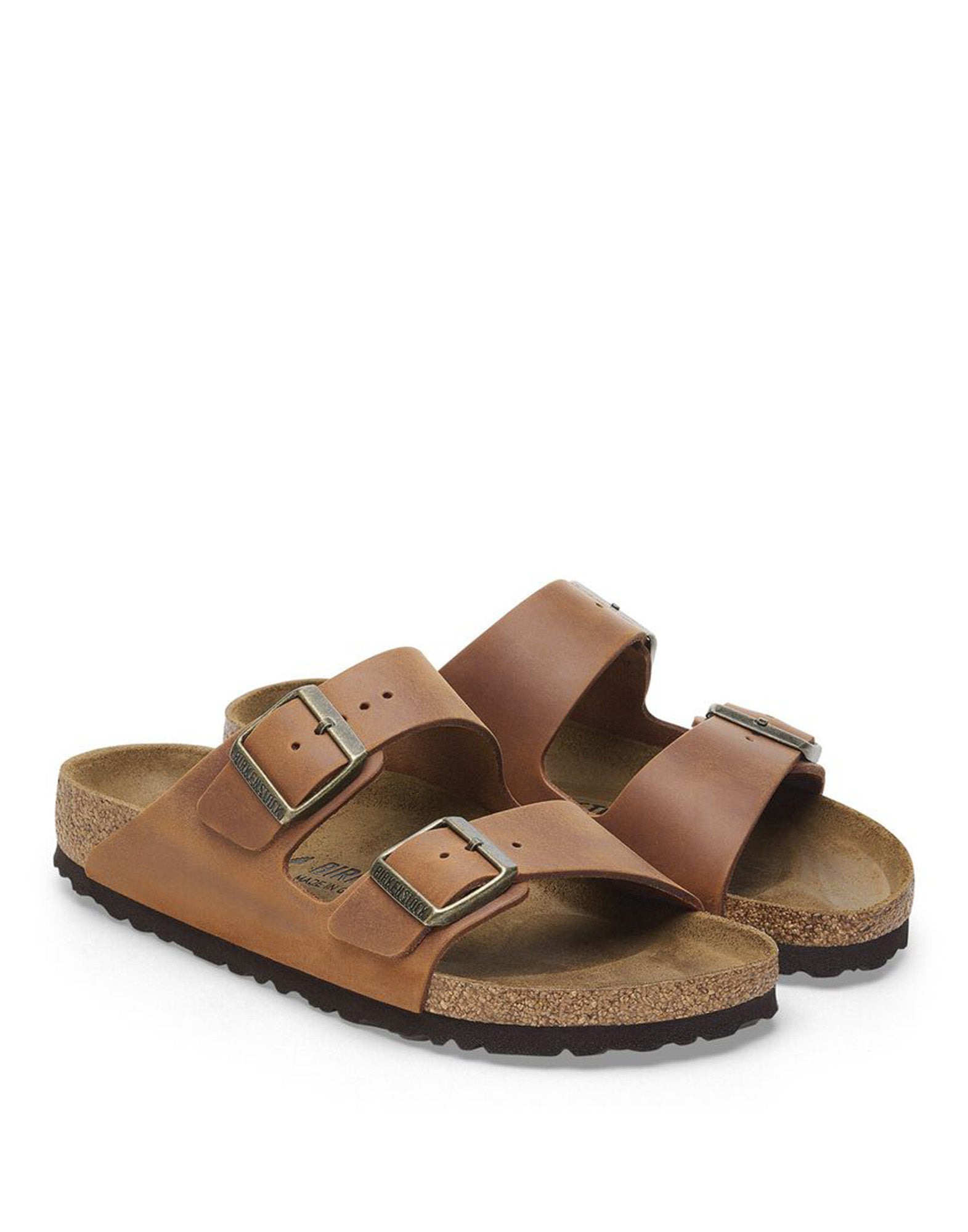 BIRKENSTOCK Sandali Arizona in Pelle Oliata Cognac