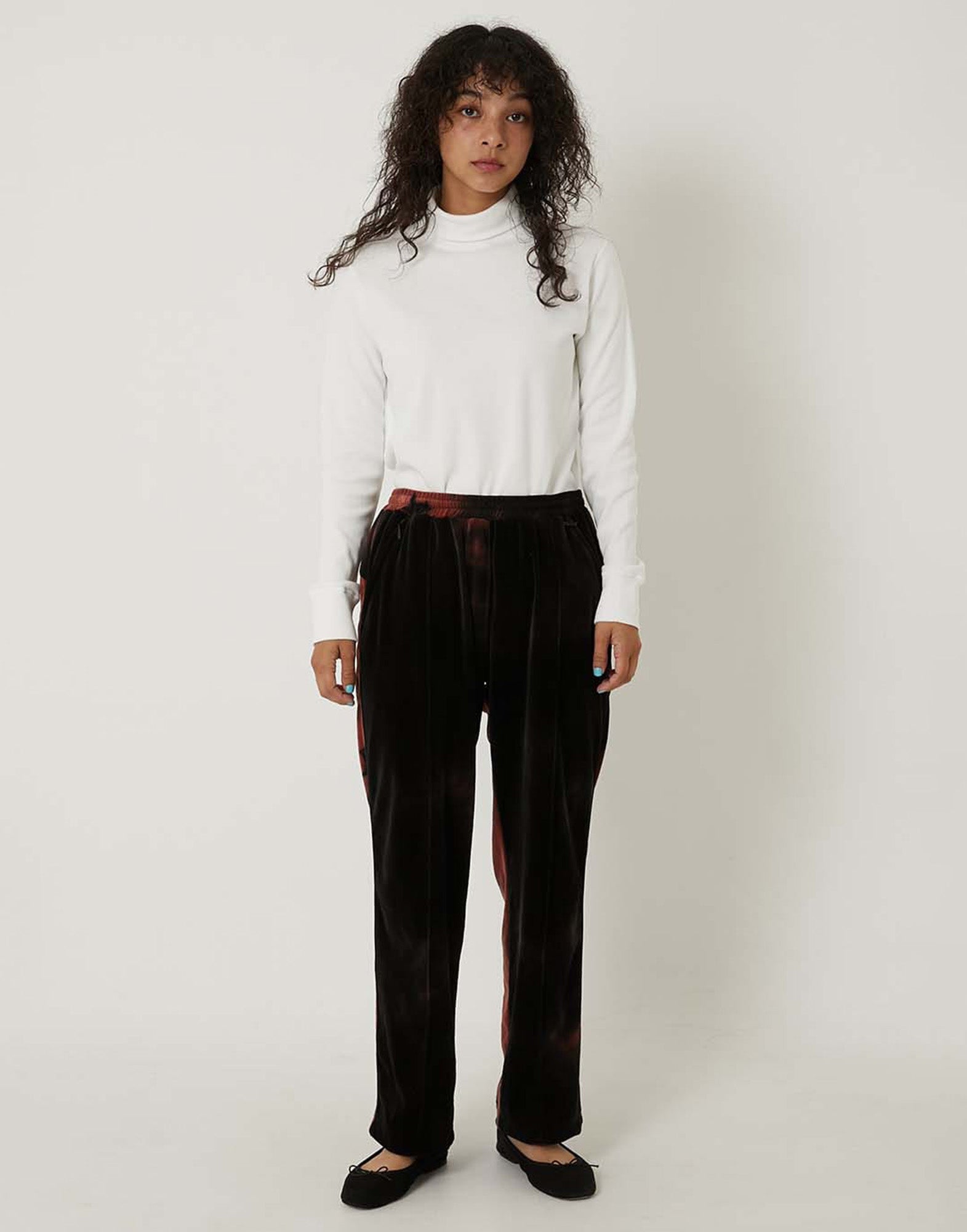 BLUE BLUE JAPAN T-shirt a Collo Alto in Jersey a Coste Natural