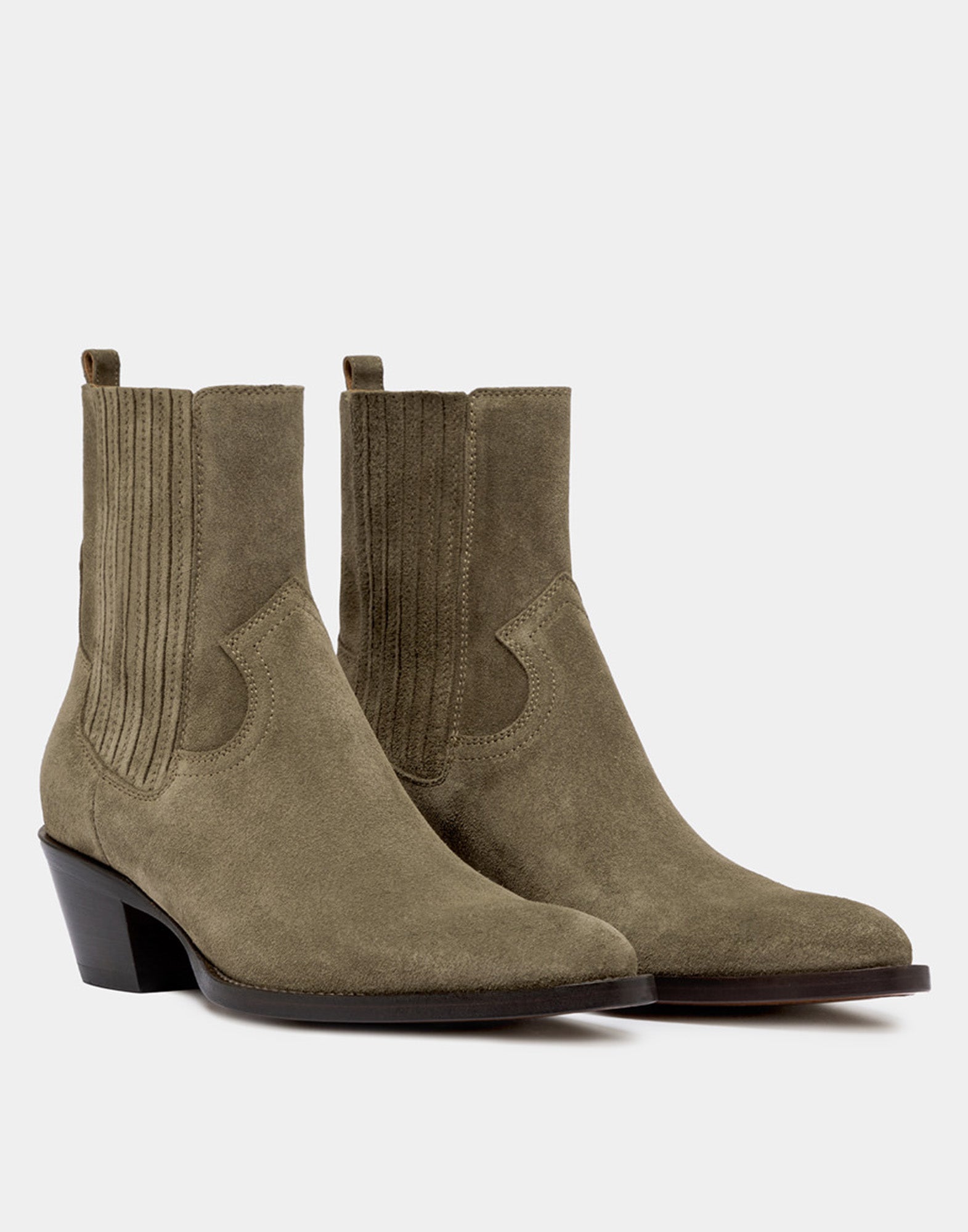 BUTTERO Stivaletto Annie in Suede Verde Bosco