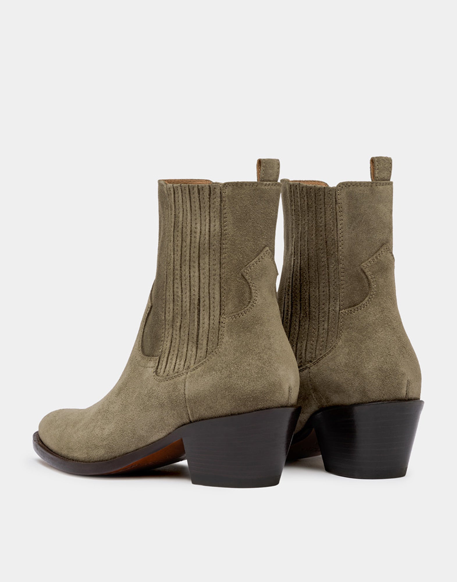 BUTTERO Stivaletto Annie in Suede Verde Bosco