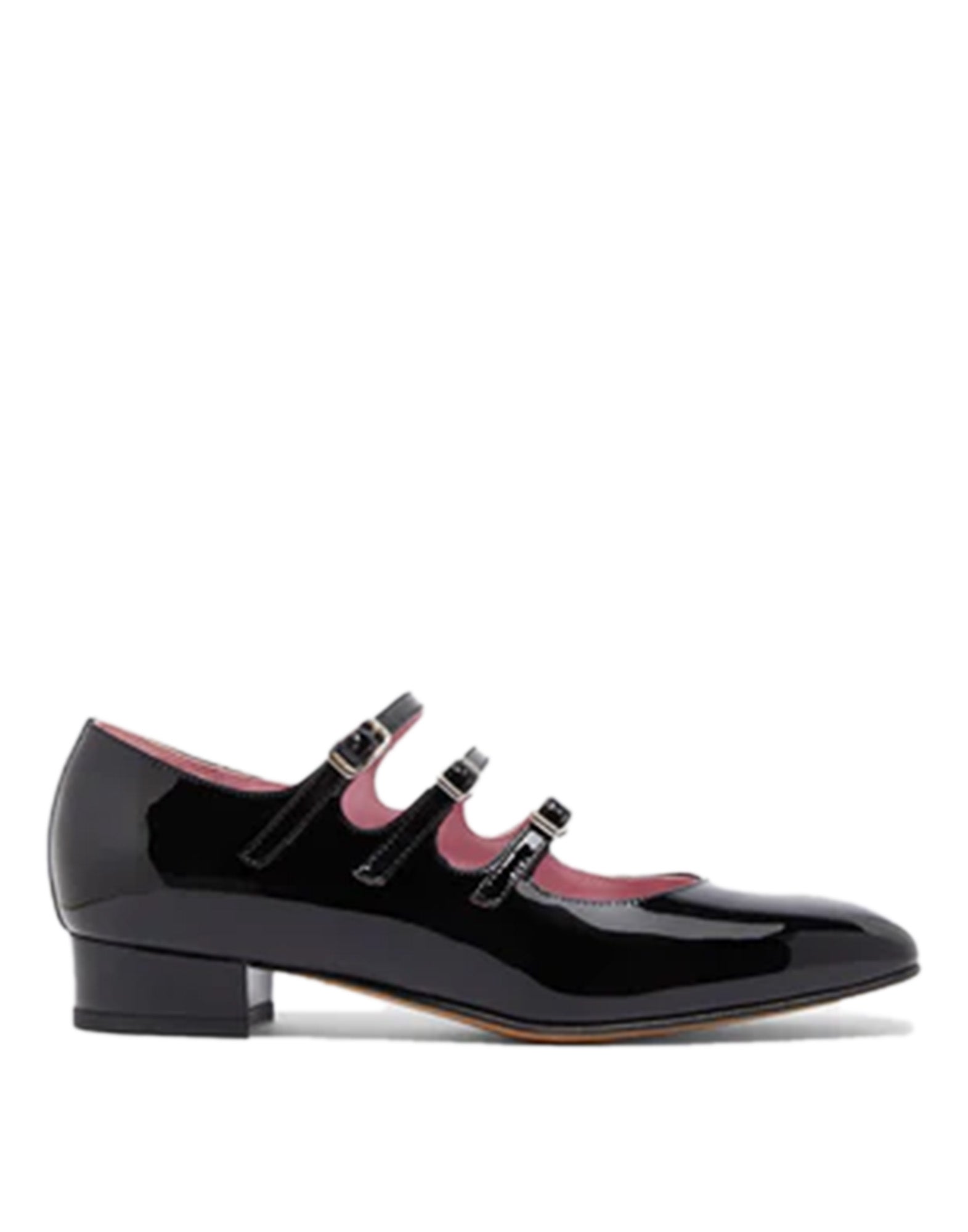 CAREL Ballerine Mary Jane Ariana in Vernice Nera