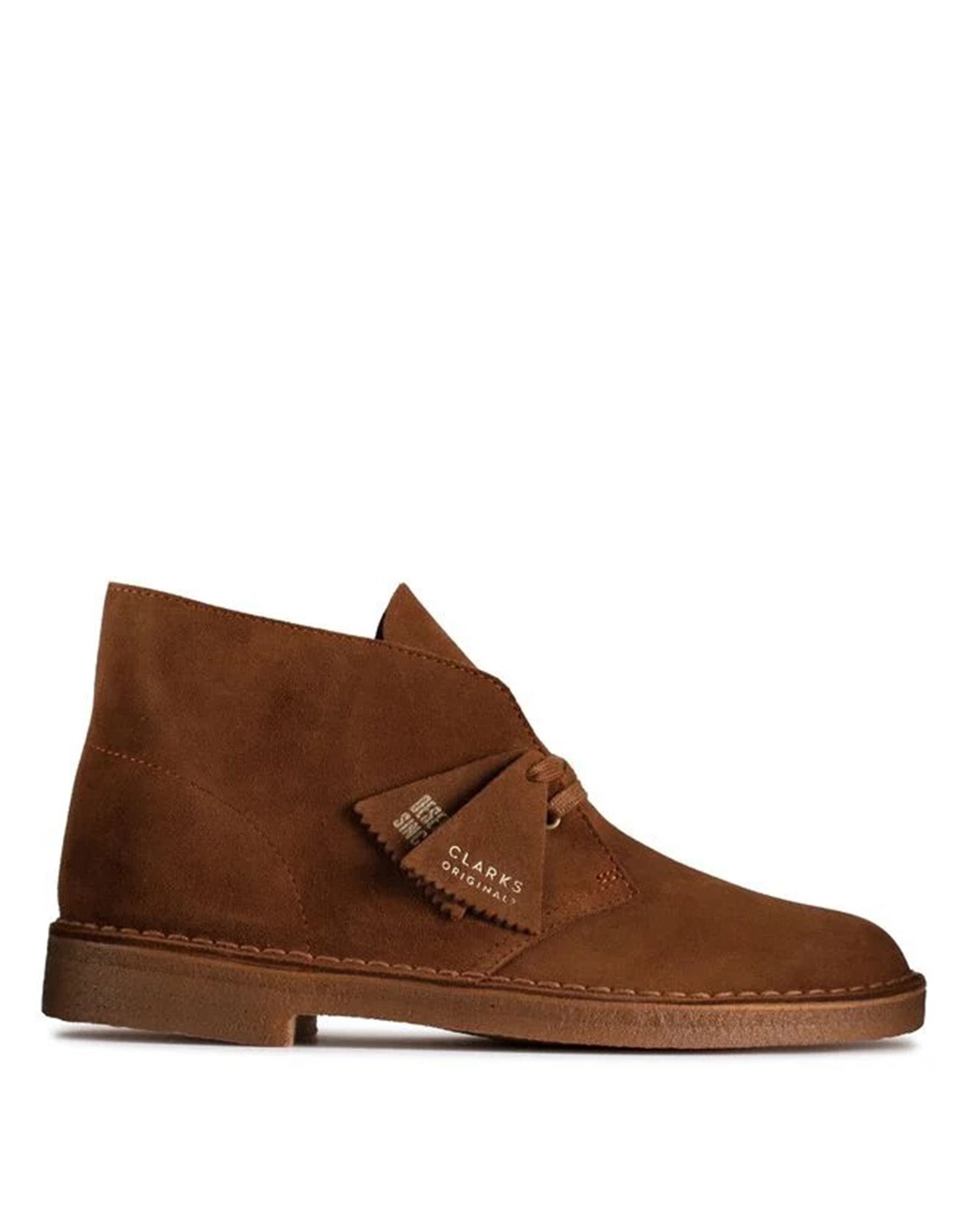 CLARKS Polacchine Desert Boot in Pelle Scamosciata Cola