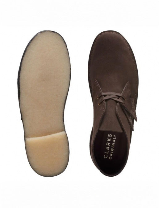 CLARKS Polacchine Desert Boot in Pelle Scamosciata Brown