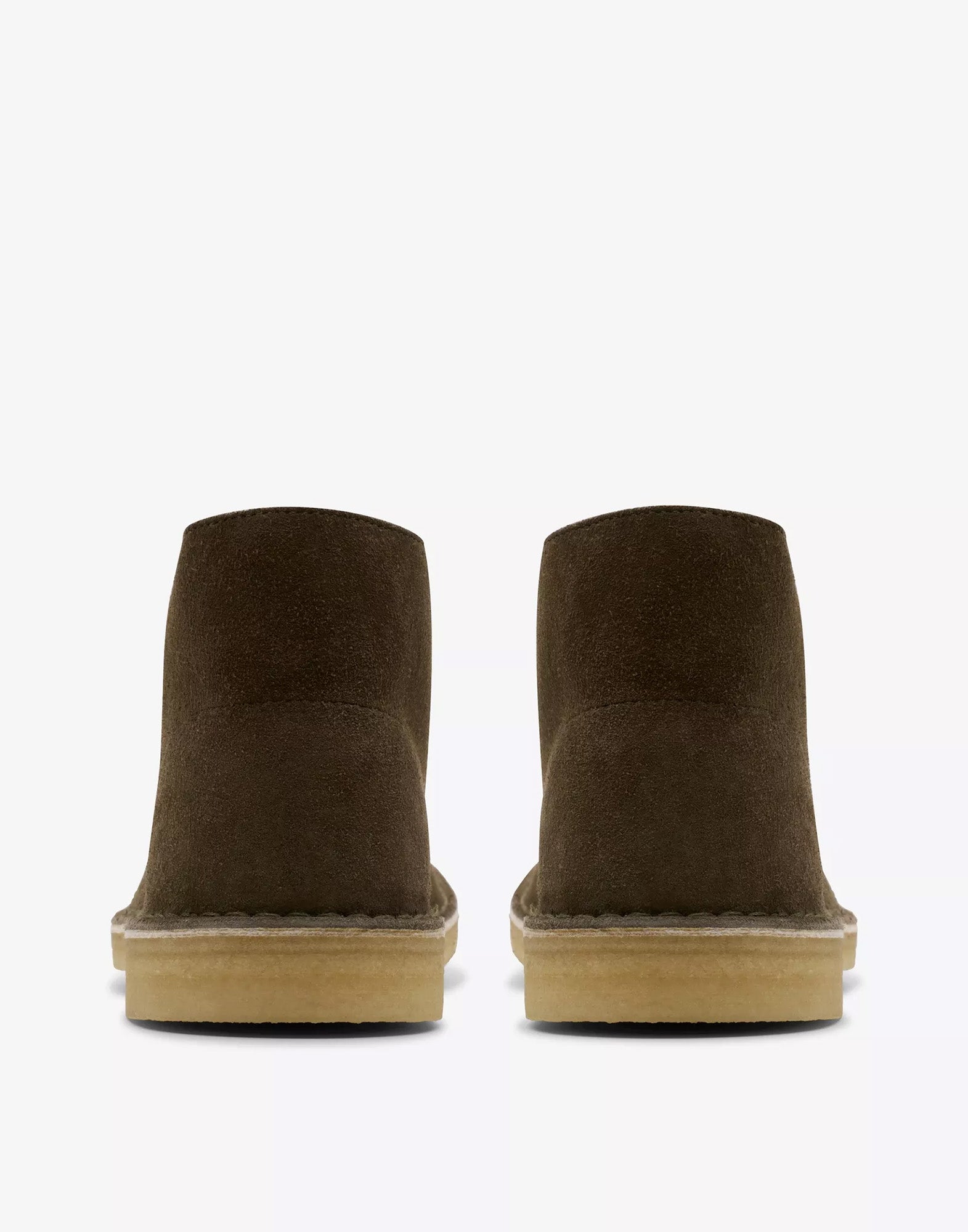 CLARKS Polacchine Desert Boot in Pelle Scamosciata Dark Khaki