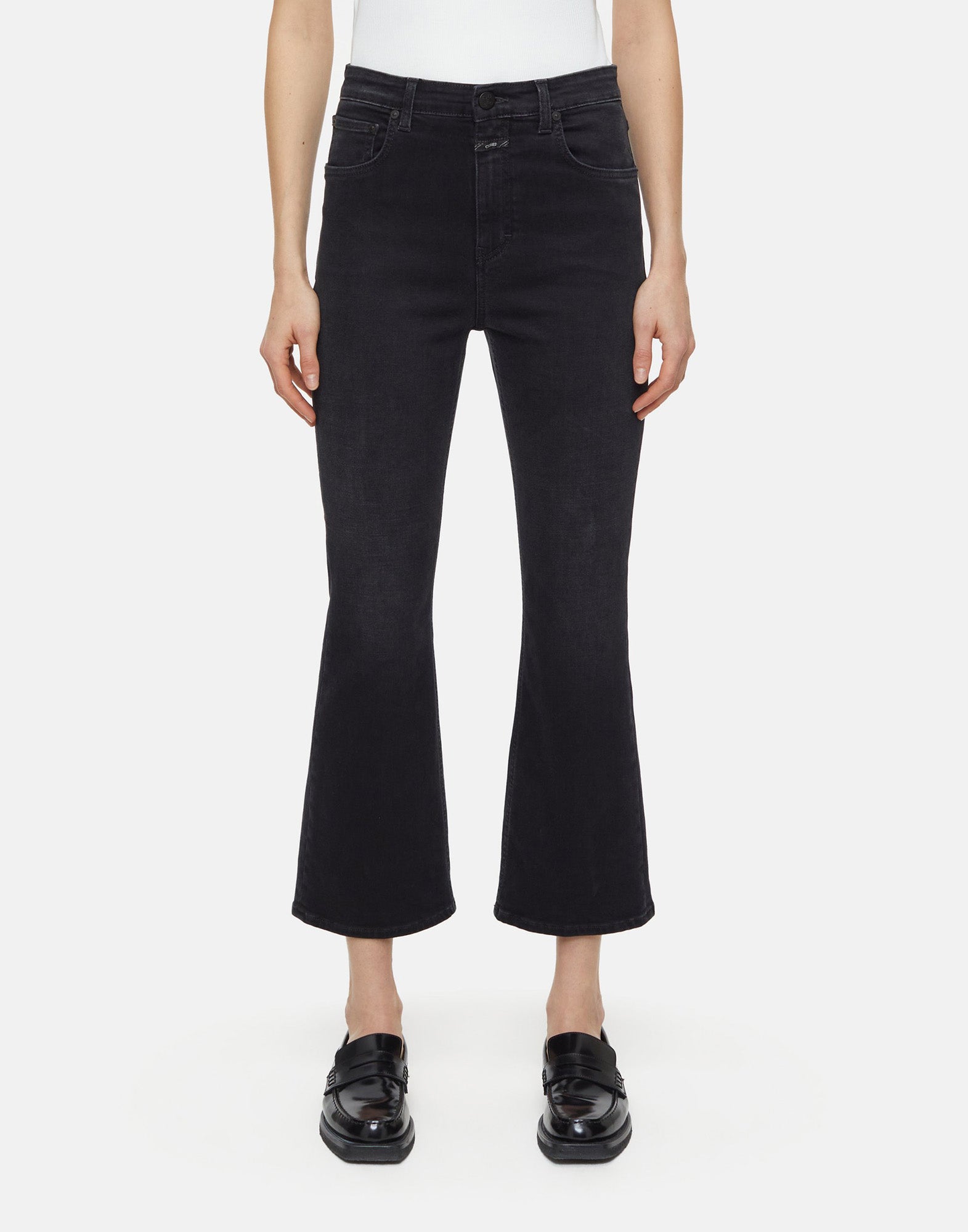 CLOSED Jeans Flared Hi-Sun Grigio Scuro