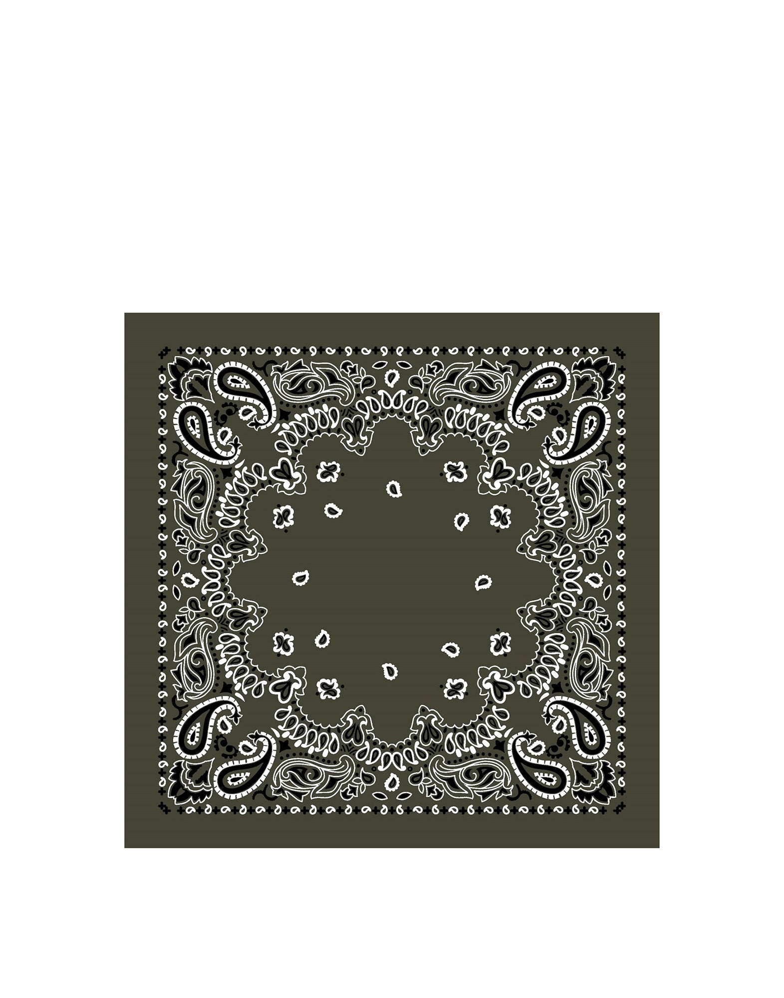 DESTIN Bandana Royal in Cashmere e Seta Military