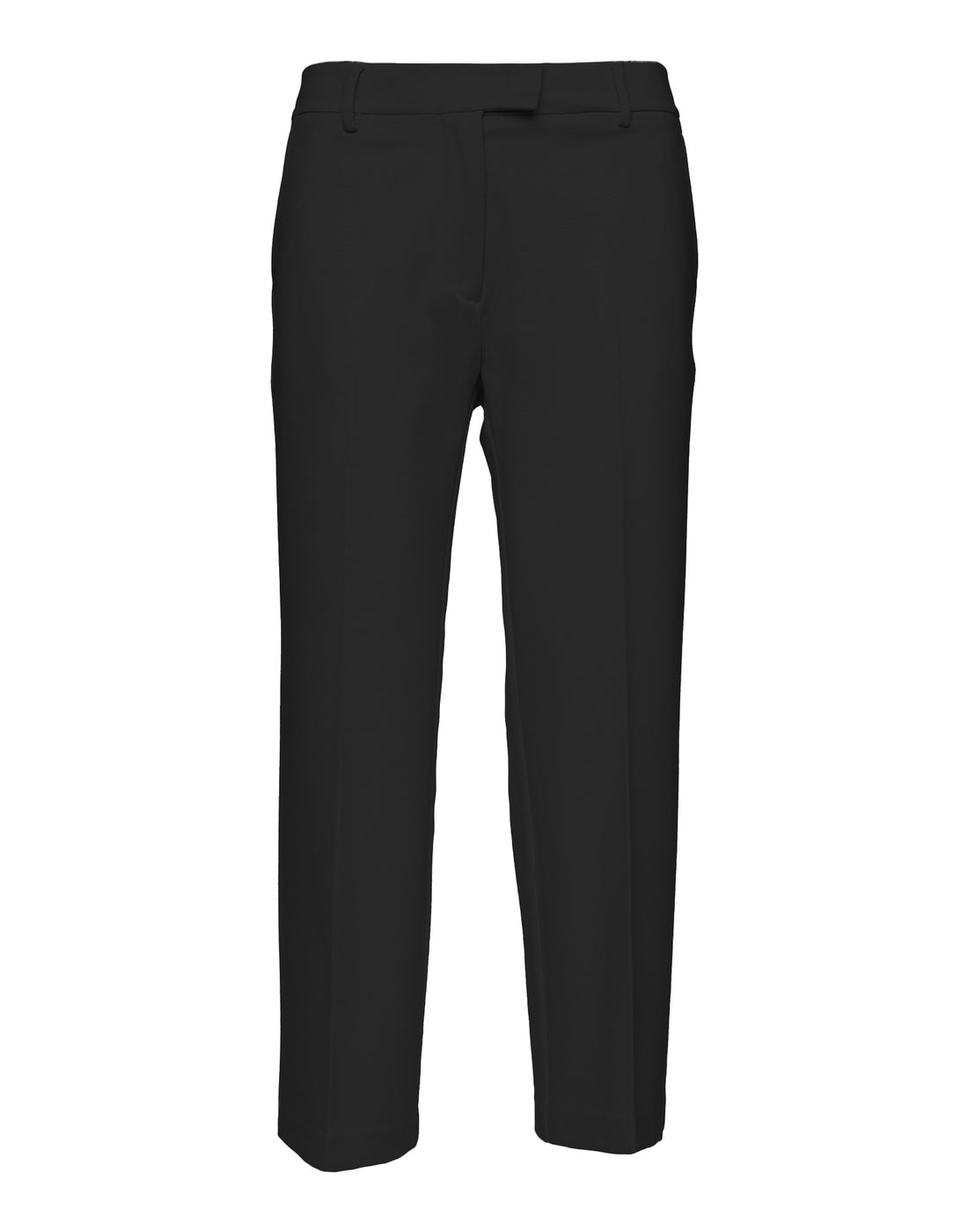 DOUUOD Pantalone Lungo Flair in Punto Milano Nero