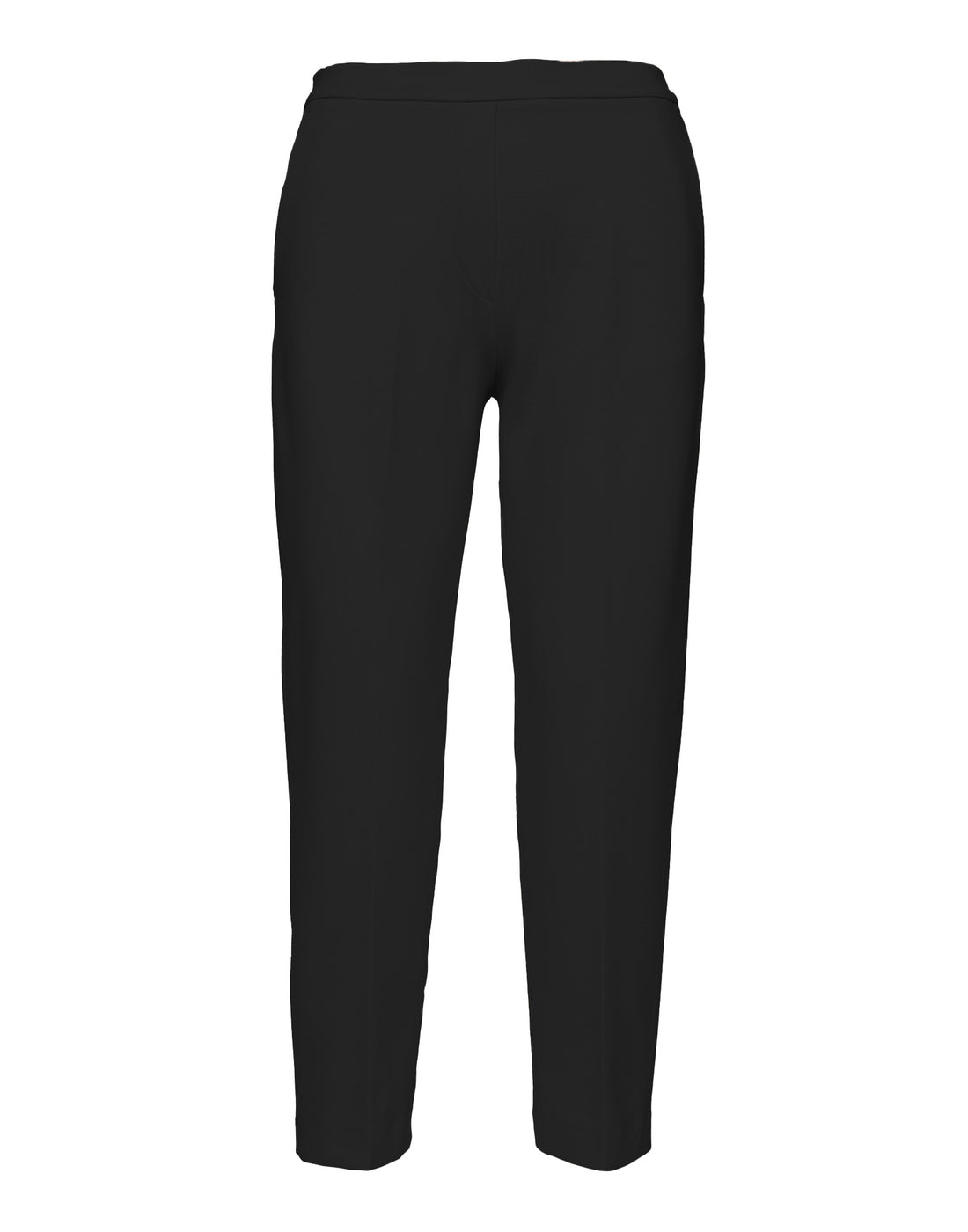 DOUUOD Pantaloni Lunghi con Elastico in Punto Milano Nero