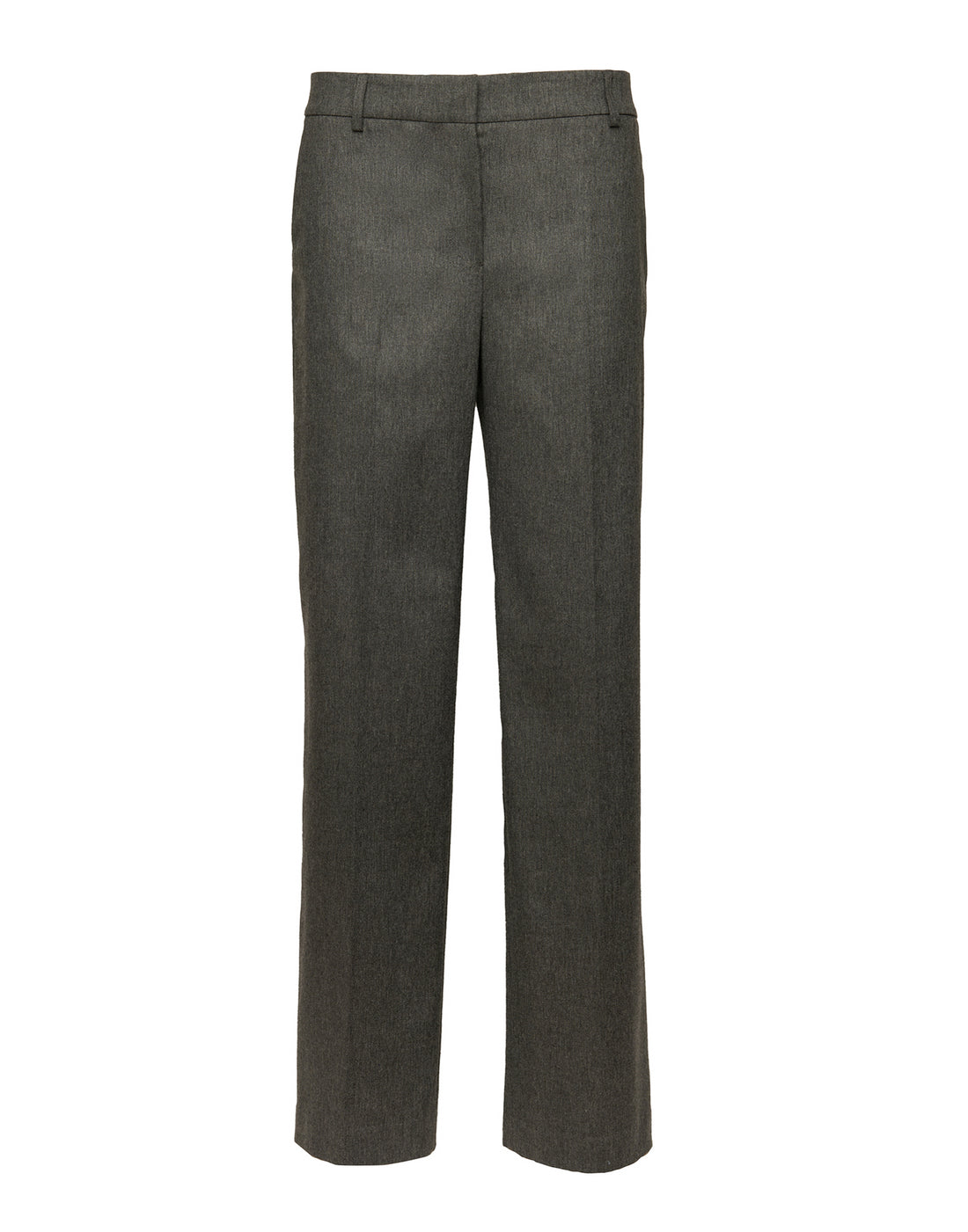 DOUUOD Pantaloni a Uomo in Flanella Misto Lana Stretch Grigio Fumo