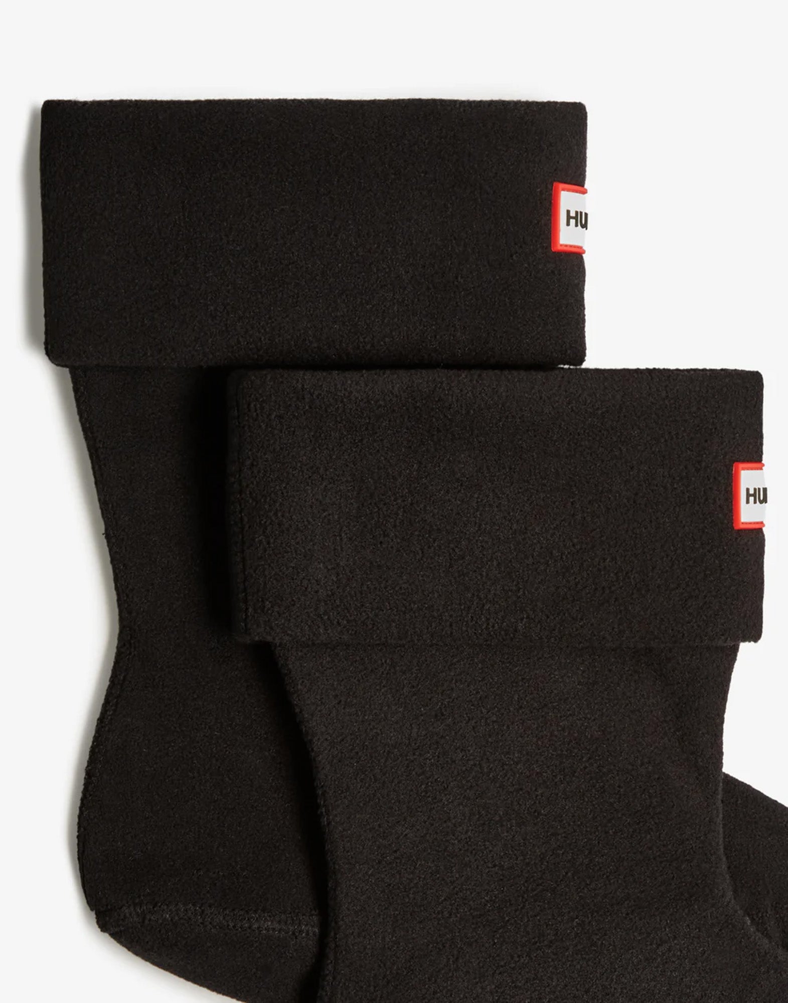 HUNTER Calze Basse con Polsino in Pile Riciclato Black