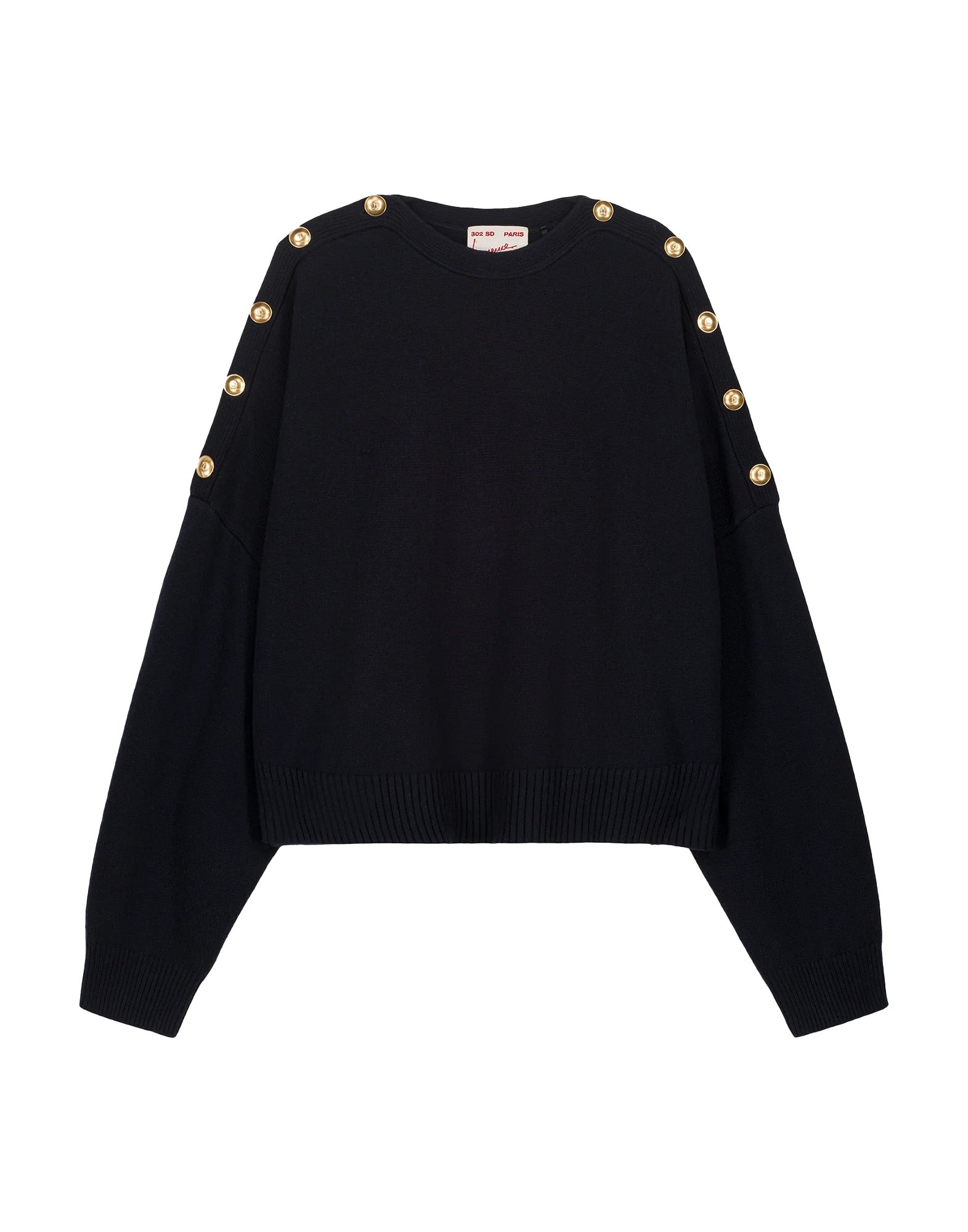 LAURENCE BRAS Maglione Caban Blu Navy