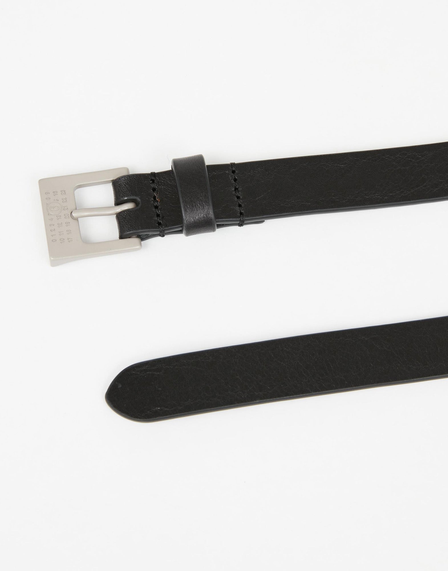 MM6 MAISON MARGIELA Cintura Numeric in Pelle Nera