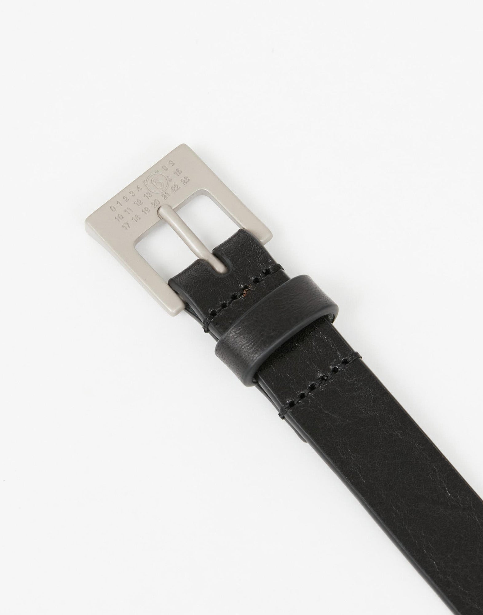 MM6 MAISON MARGIELA Cintura Numeric in Pelle Nera