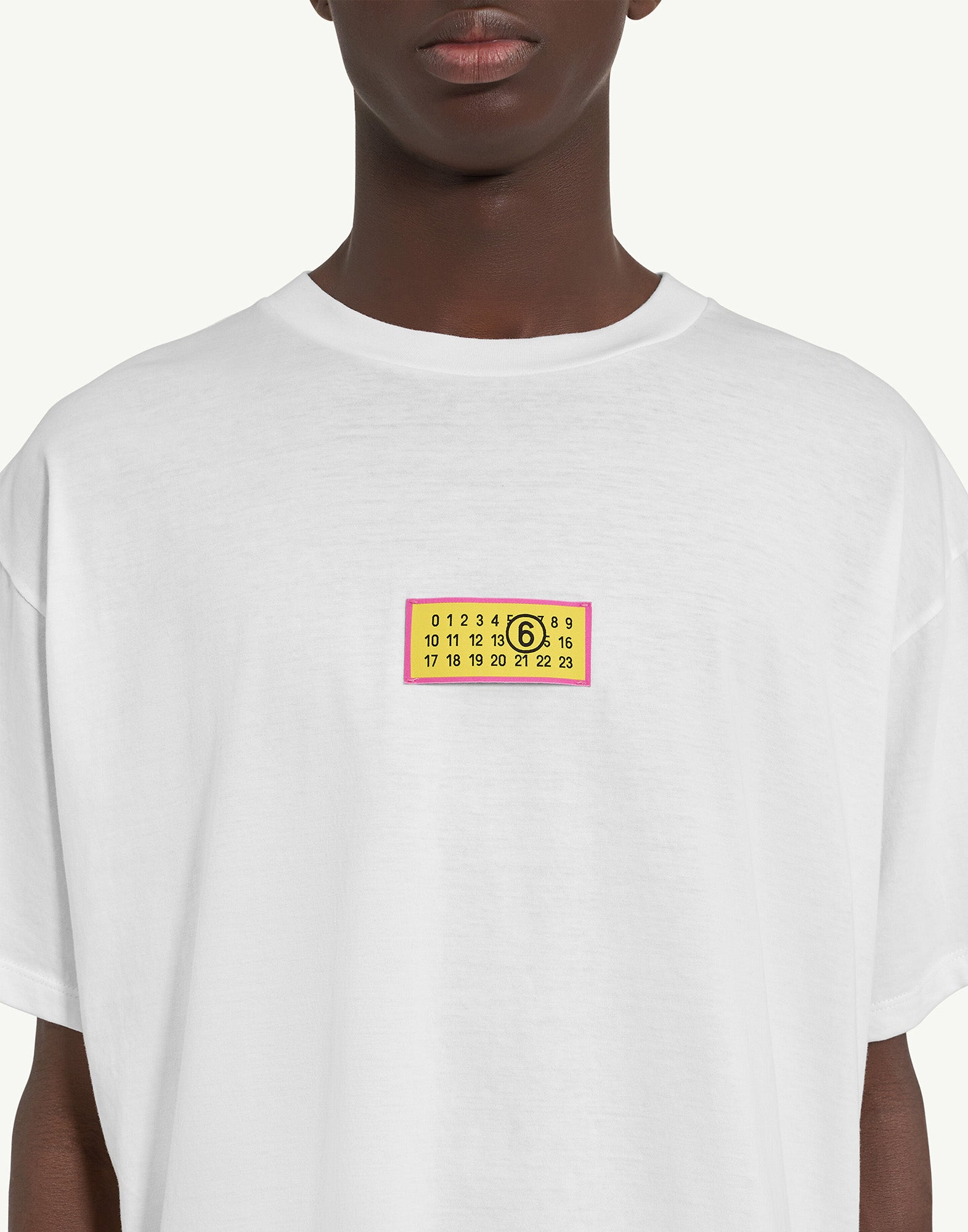 MM6 MAISON MARGIELA T-shirt con Numeric Signature Optic White