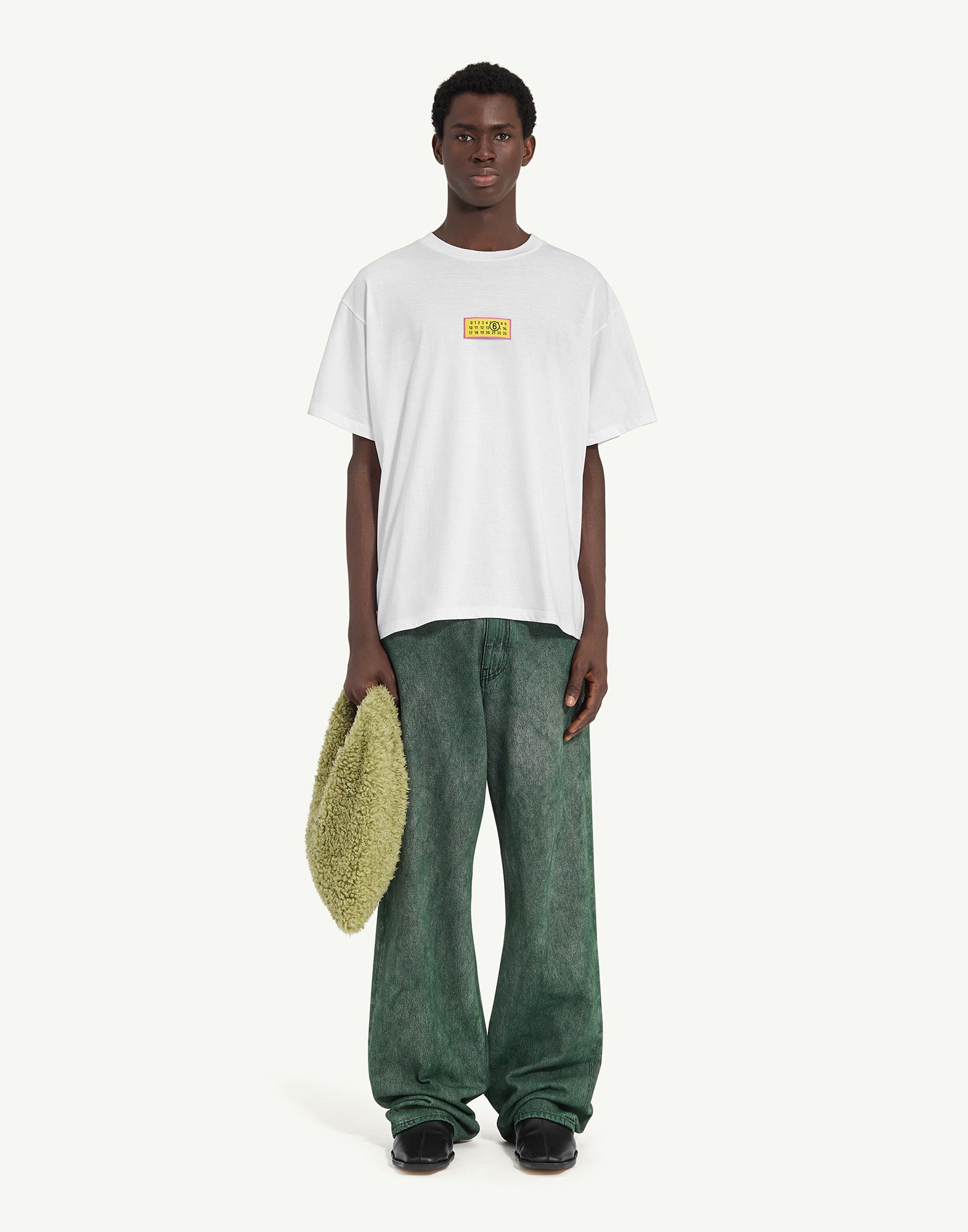 MM6 MAISON MARGIELA T-shirt con Numeric Signature Optic White