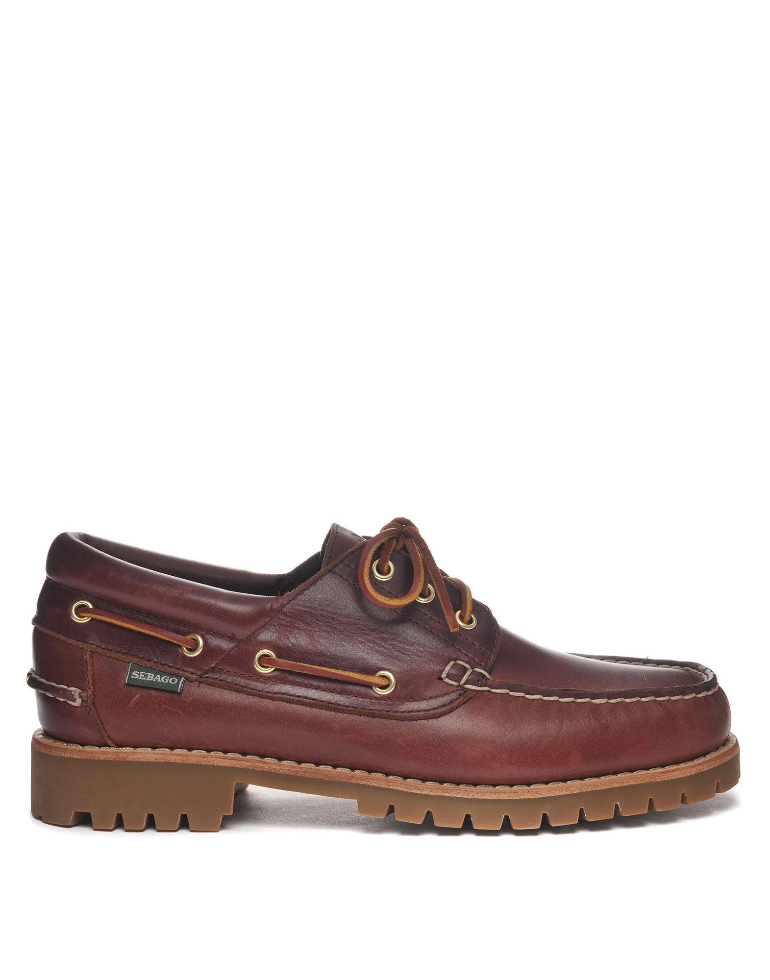 SEBAGO Mocassini Uomo Acadia Premium Brown Burgundy