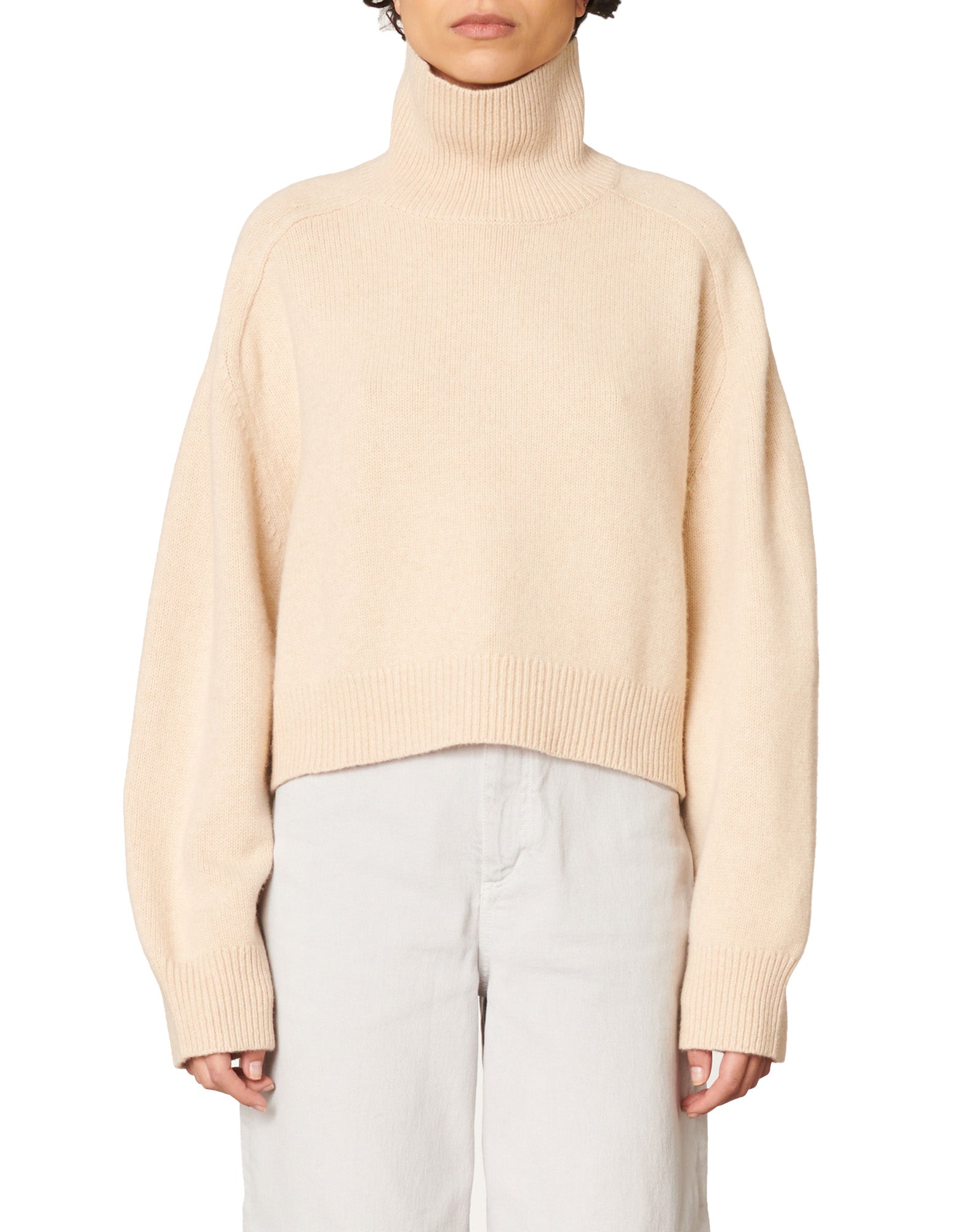 VANESSA BRUNO Maglia Ballerina in Lana e Yack Ecru