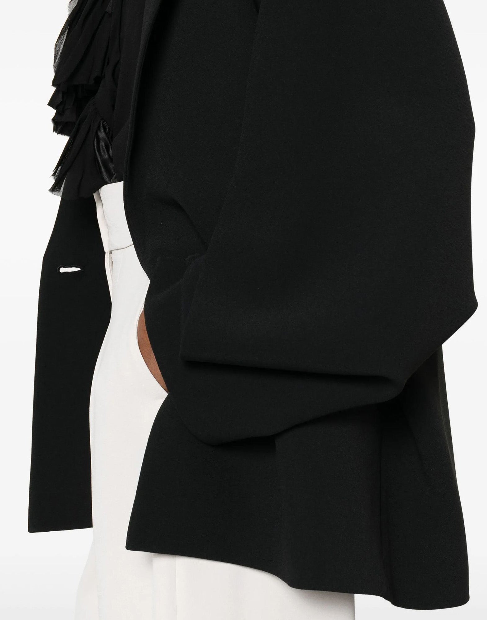 ALBERTA FERRETTI Giacca Monopetto in Cady Nero