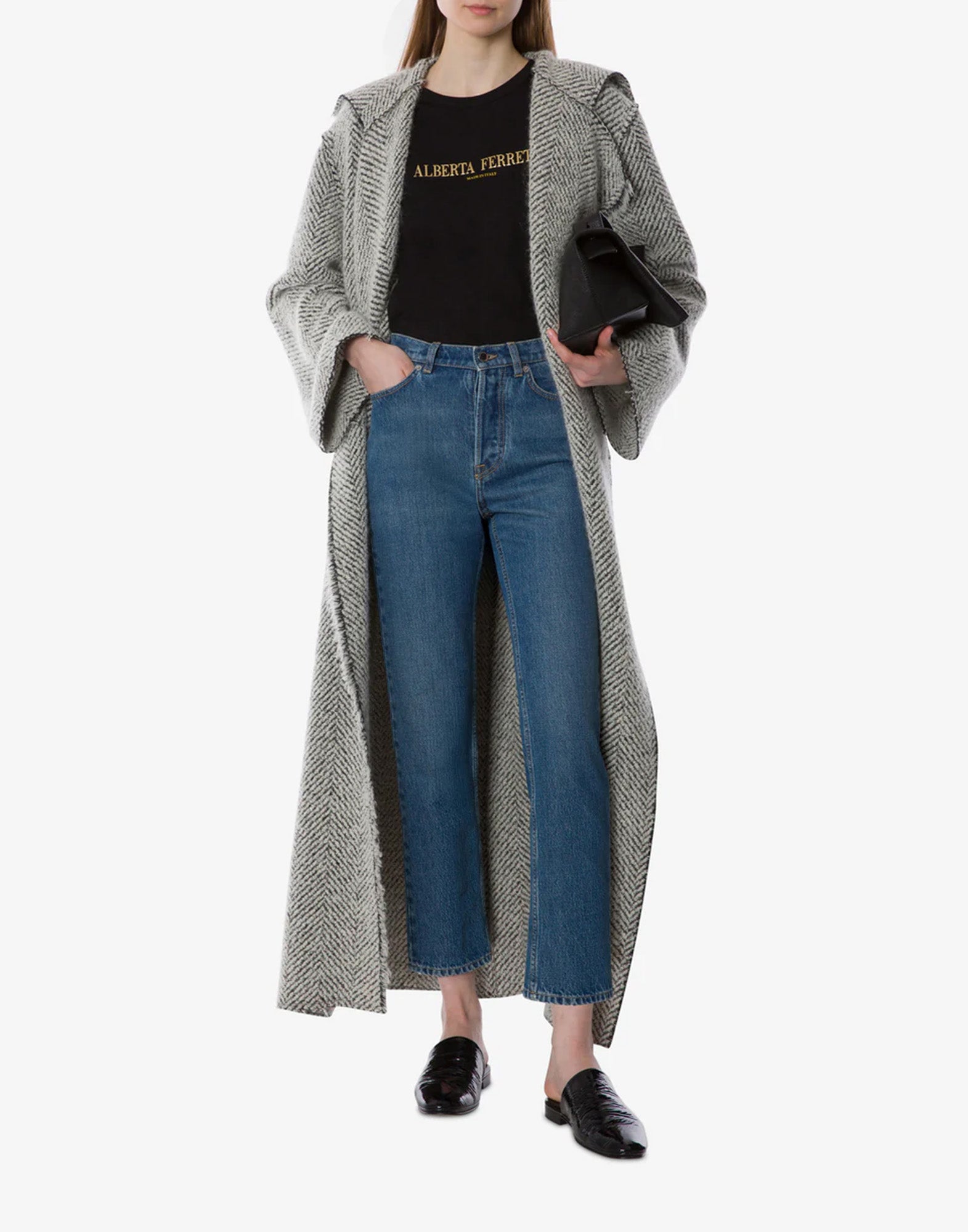 ALBERTA FERRETTI T-shirt Boxy in Jersey con Logo
Nera