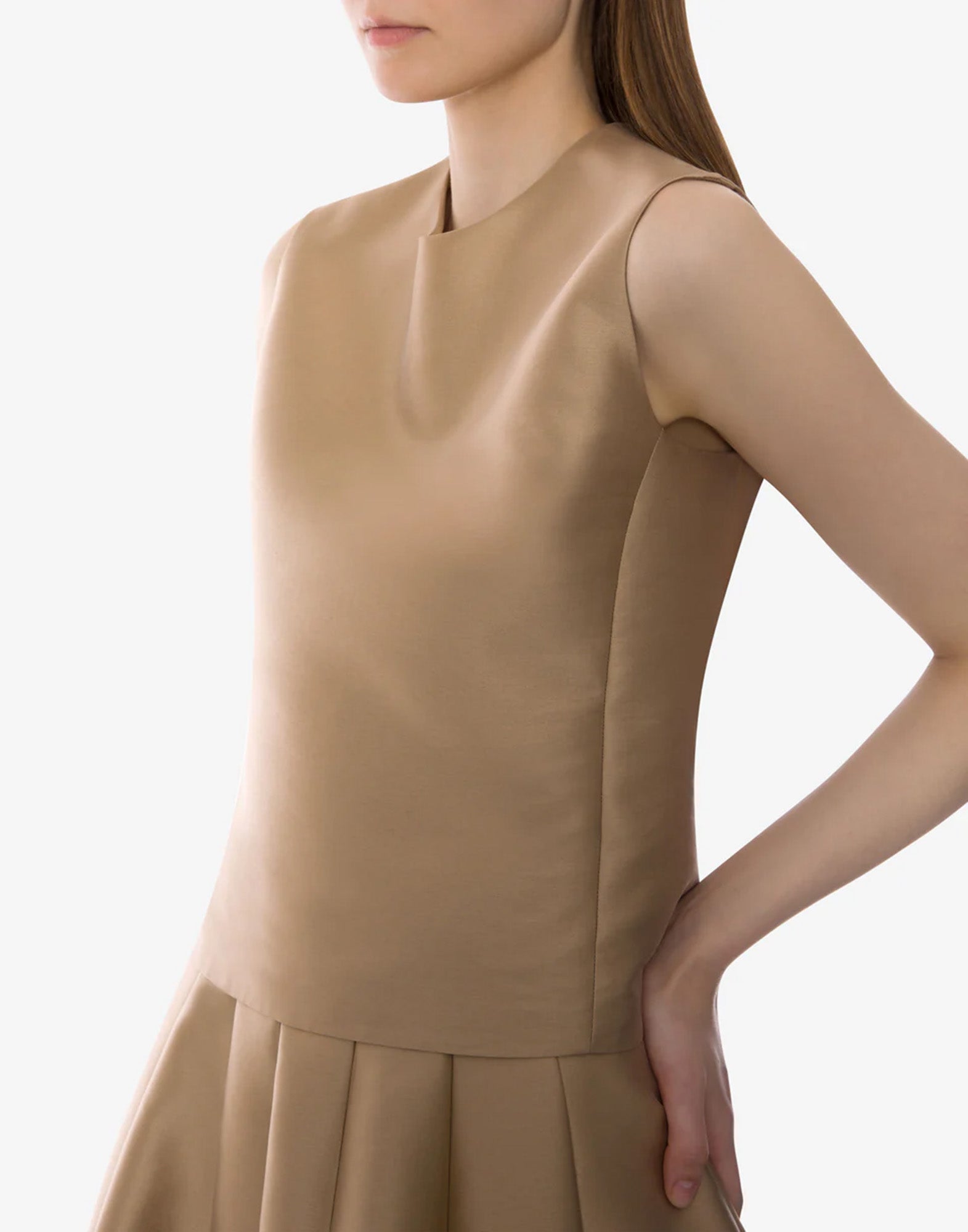 ALBERTA FERRETTI Top in Mikado Beige