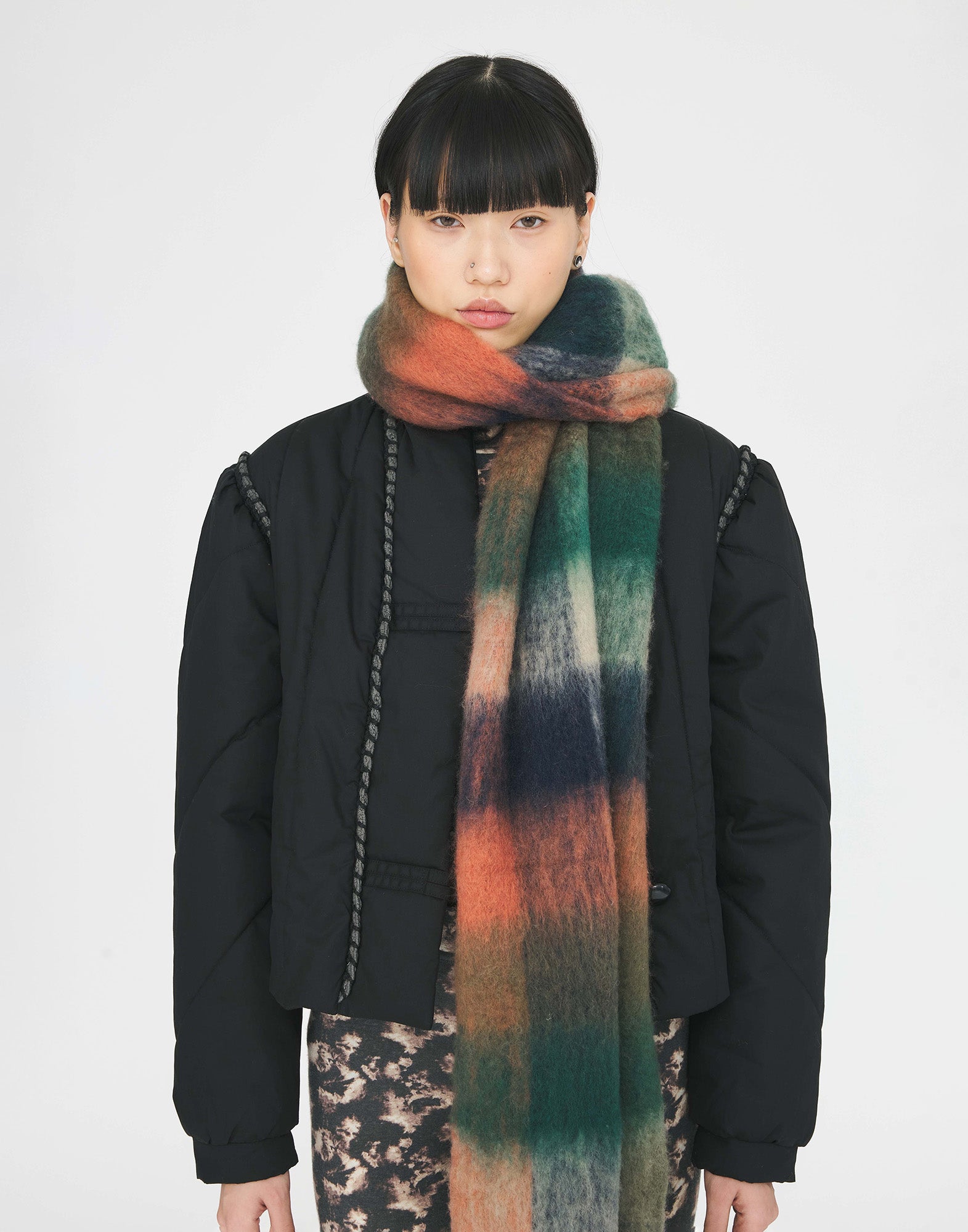 ANTIK BATIK Sciarpa Scarvis Navy Green