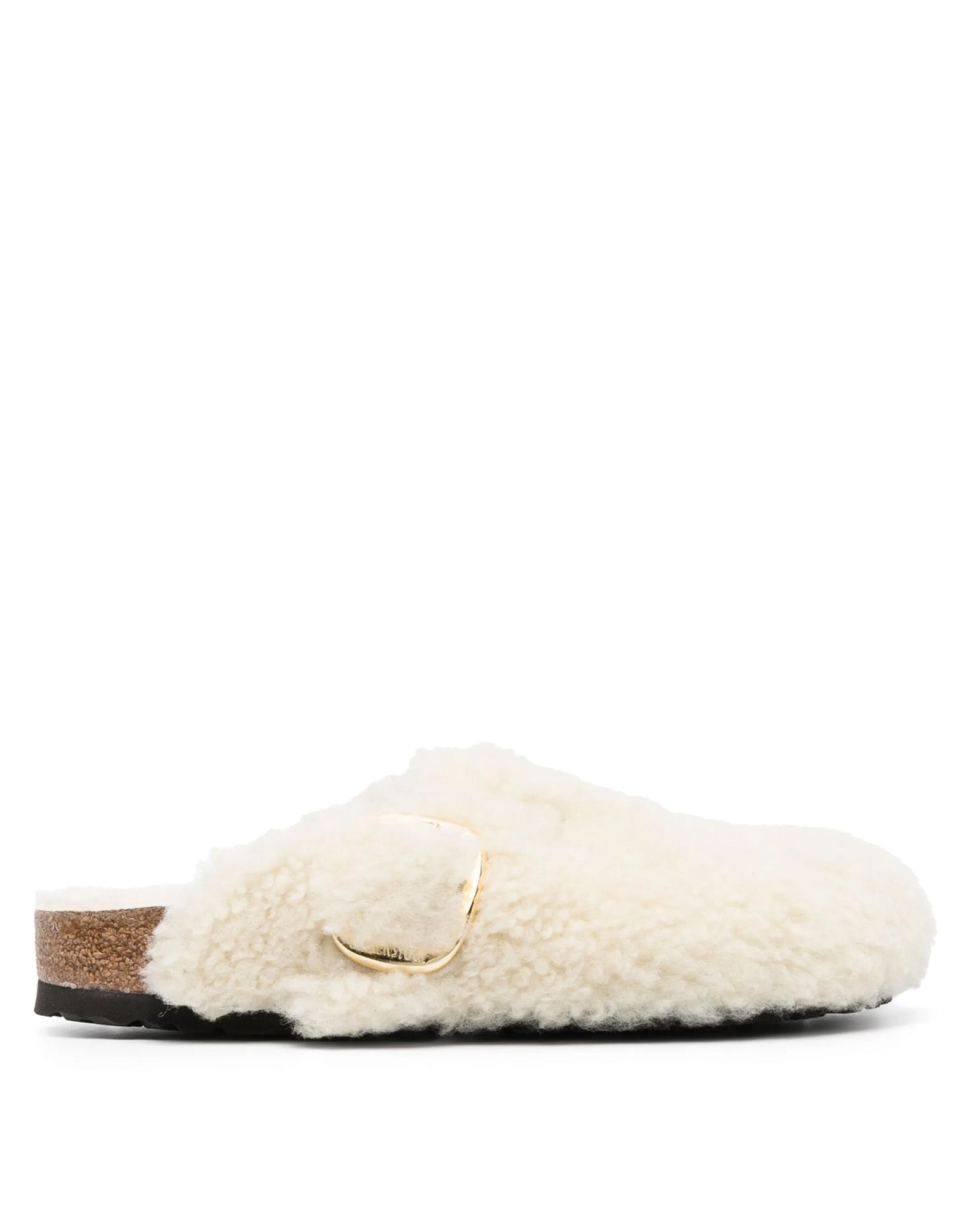 BIRKENSTOCK Boston Big Buckle Shearling Teddy Eggshell
