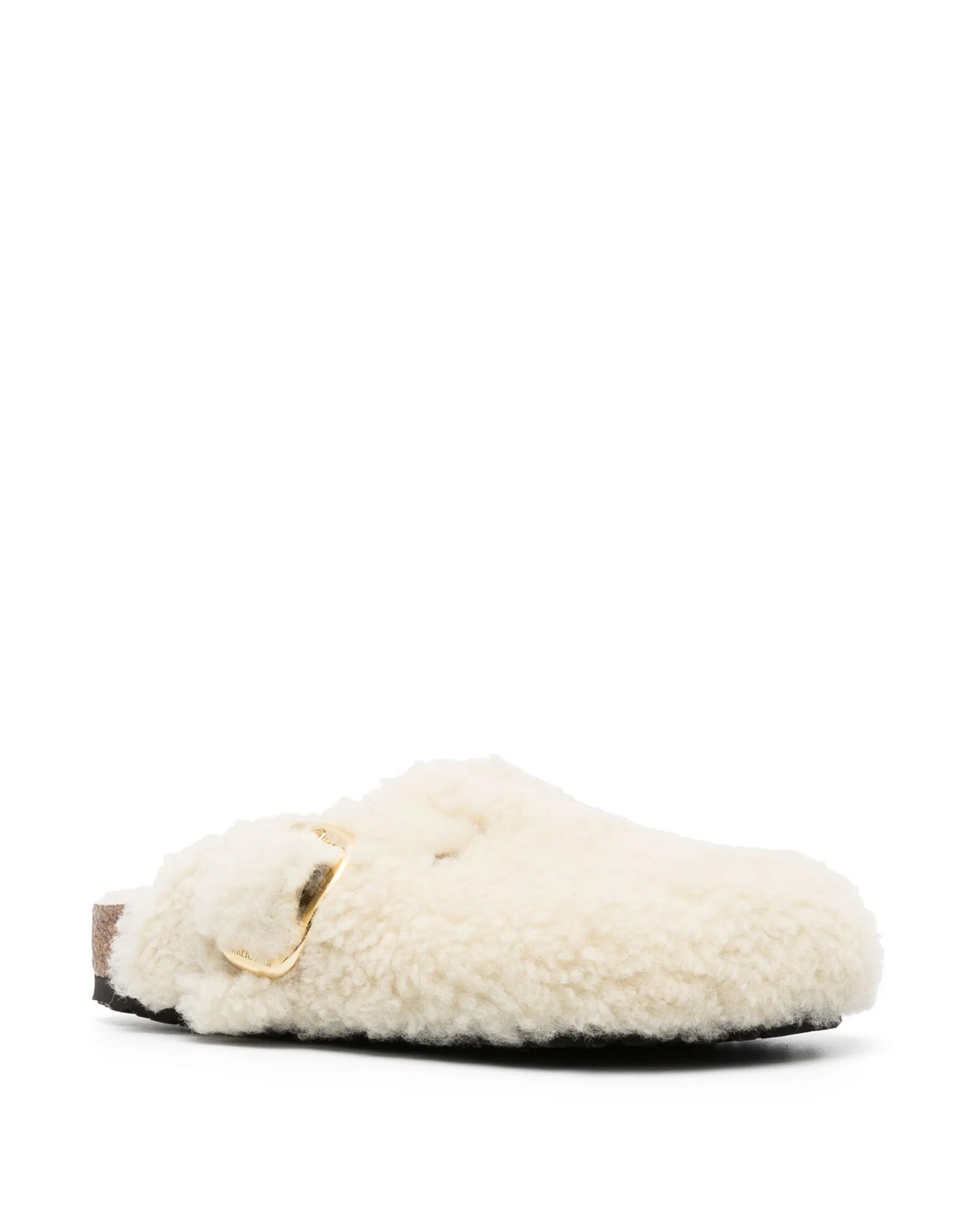 BIRKENSTOCK Boston Big Buckle Shearling Teddy Eggshell