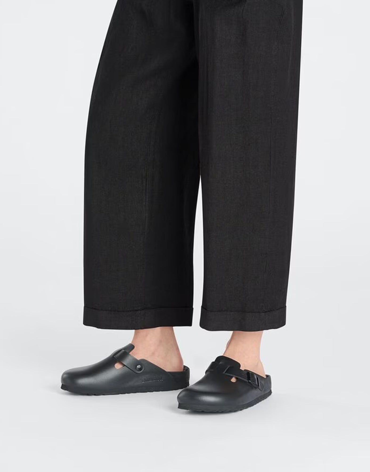 BIRKENSTOCK Boston Exquisite in Pelle Nera