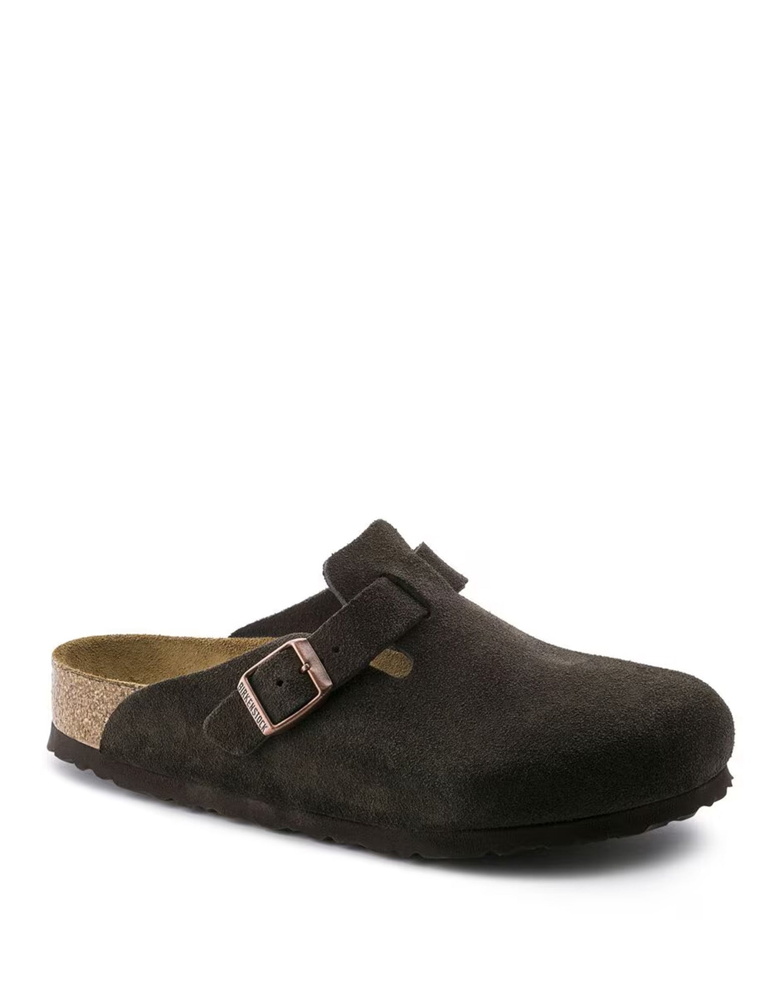 BIRKENSTOCK Boston in Pelle Scamosciata Mocha