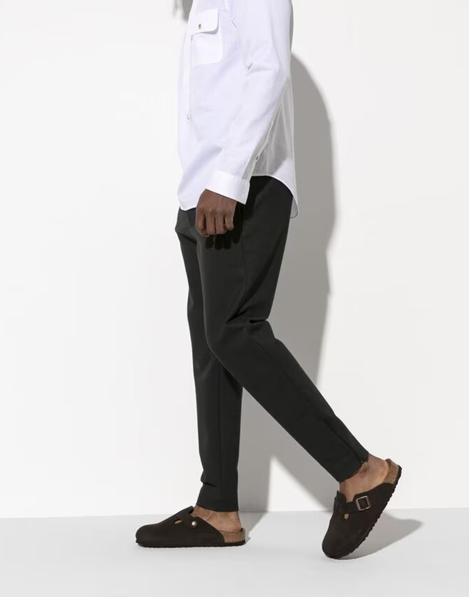 BIRKENSTOCK Boston in Pelle Scamosciata Mocha