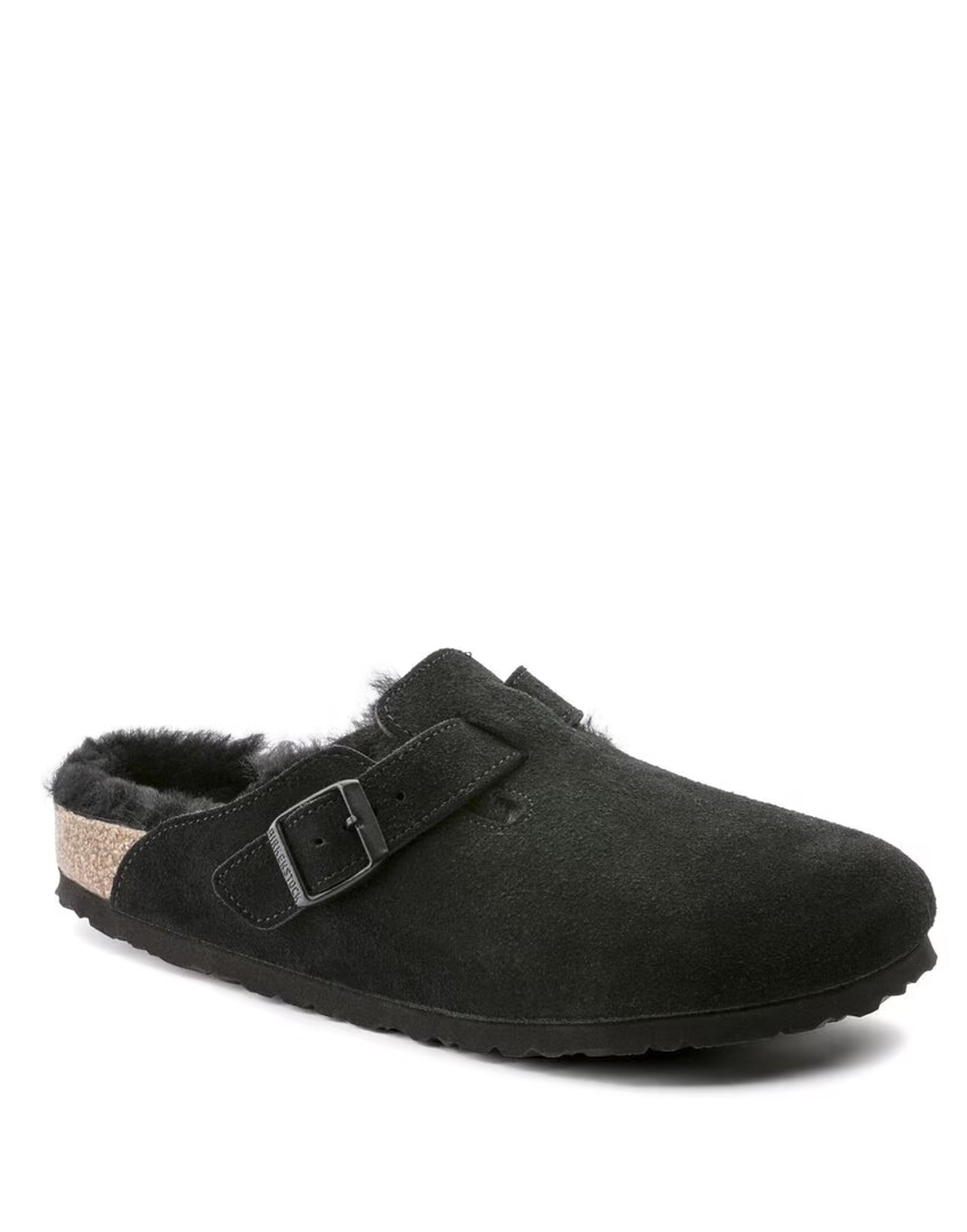 BIRKENSTOCK Boston Shearling Scamosciato Black