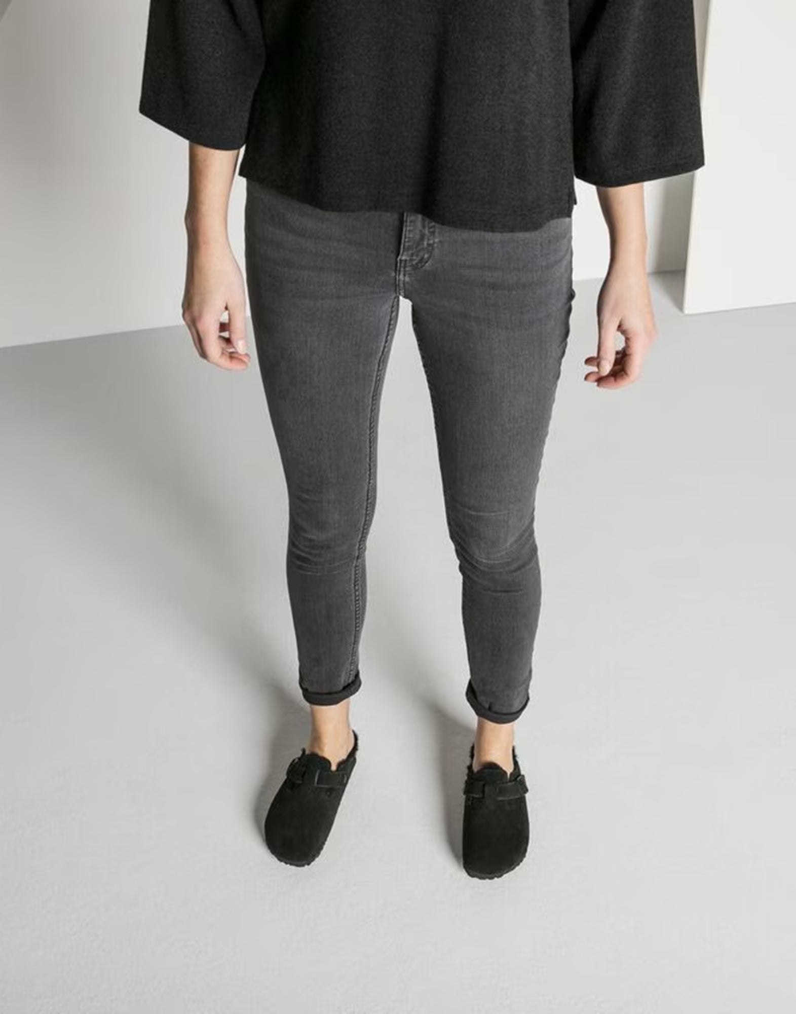 BIRKENSTOCK Boston Shearling Scamosciato Black