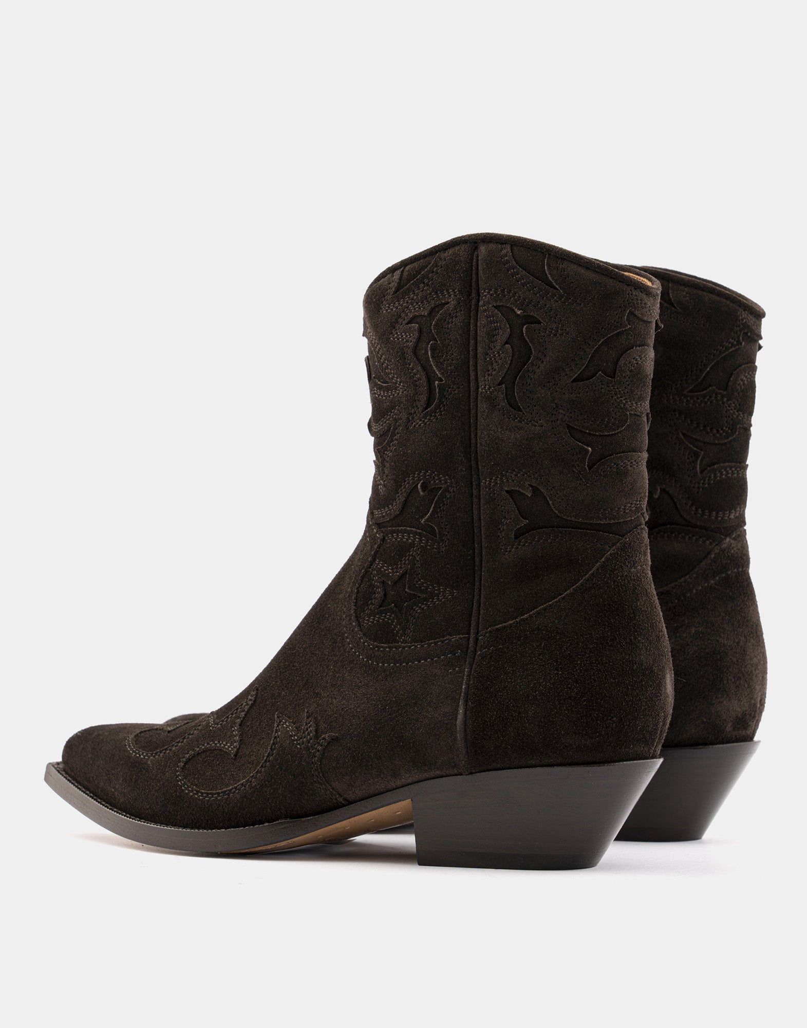 BUTTERO Stivaletti Texani Flee in Suede Moka