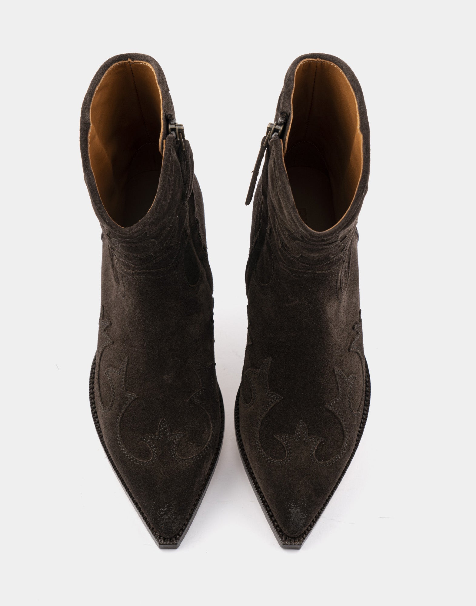 BUTTERO Stivaletti Texani Flee in Suede Moka