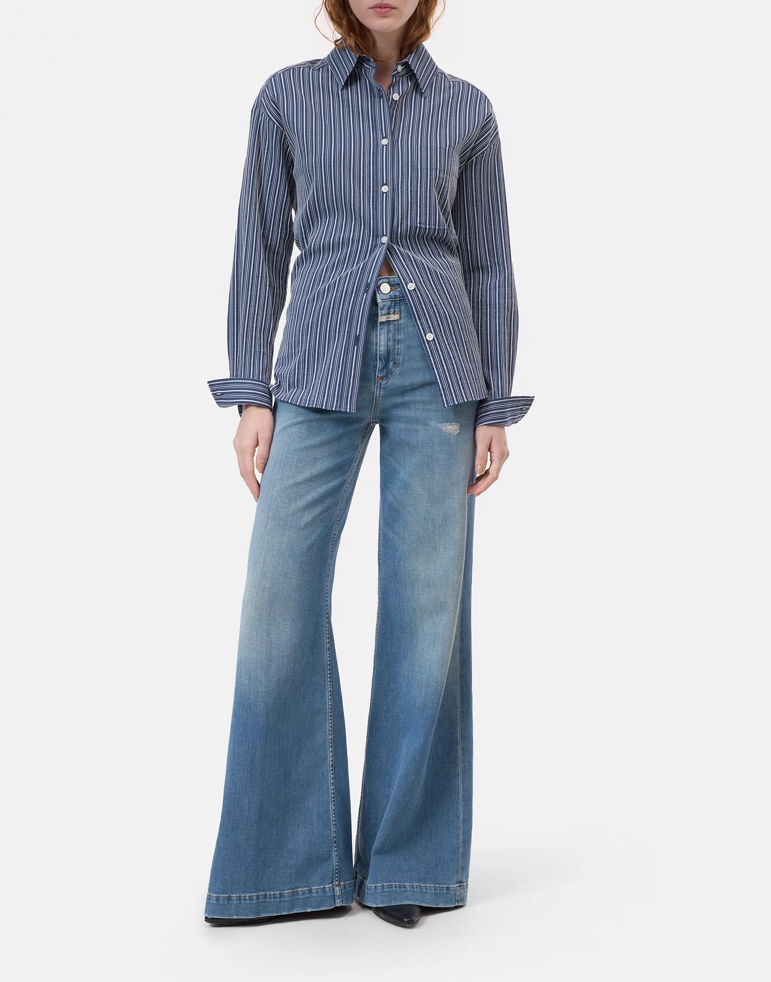 CLOSED Jeans Wide Glow Up in Denim Rigenerato